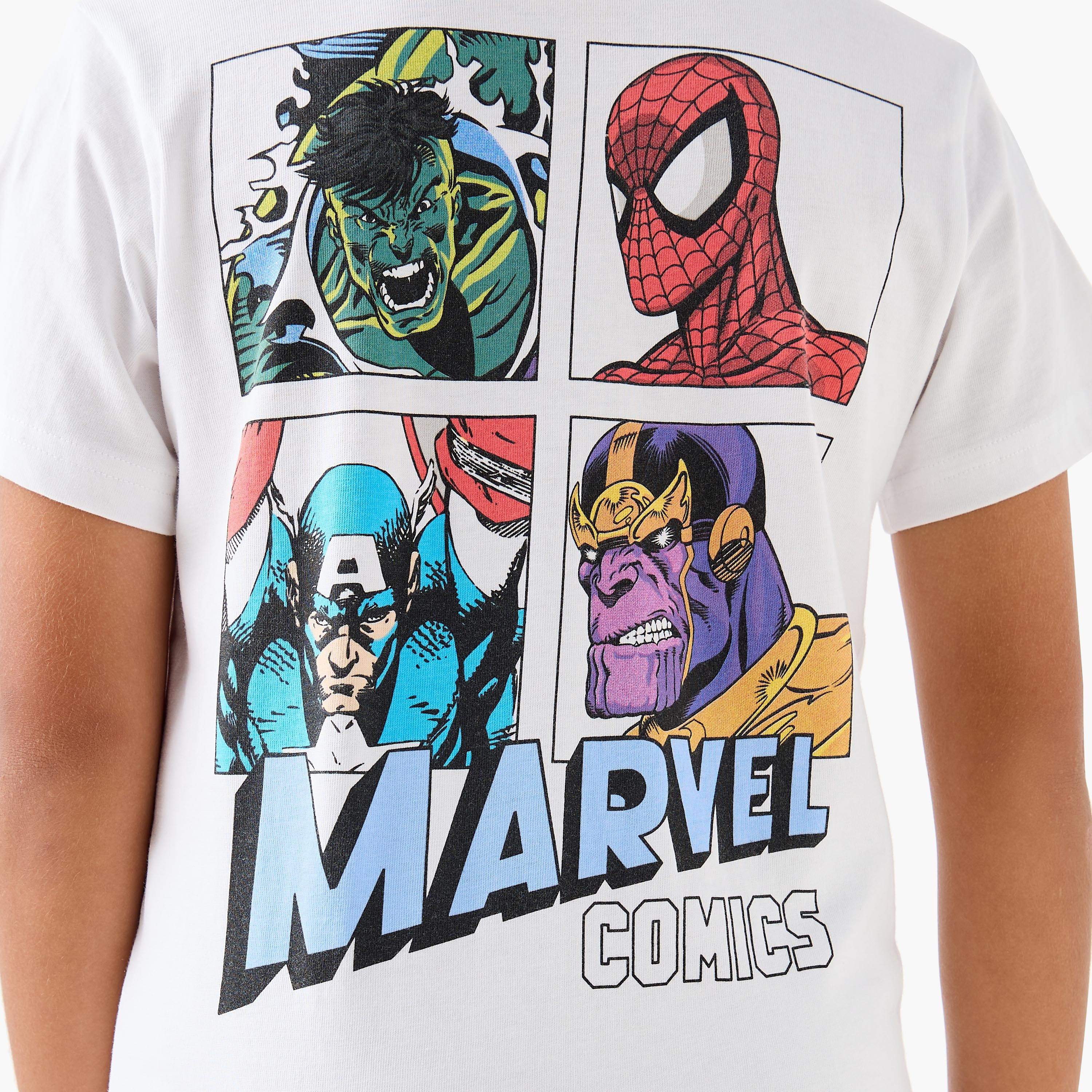 Juniors Spider-Man Print T-shirt and Pyjama Set-boys-clothing-nightwear-image-6