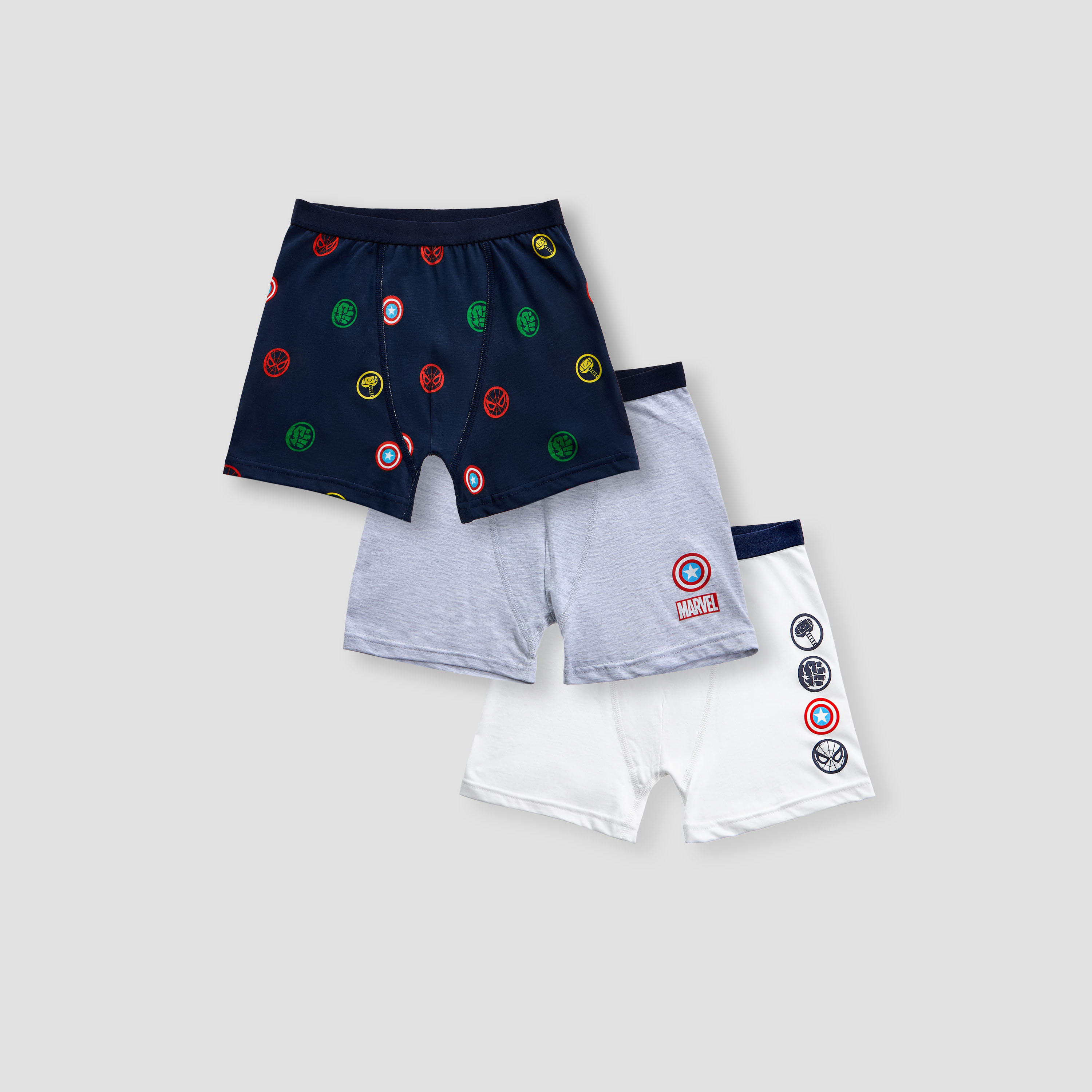 Boys Boxer Briefs with Print - Cotton - Set of 3-boys-clothing-innerwear-boxersandbriefs-image-1