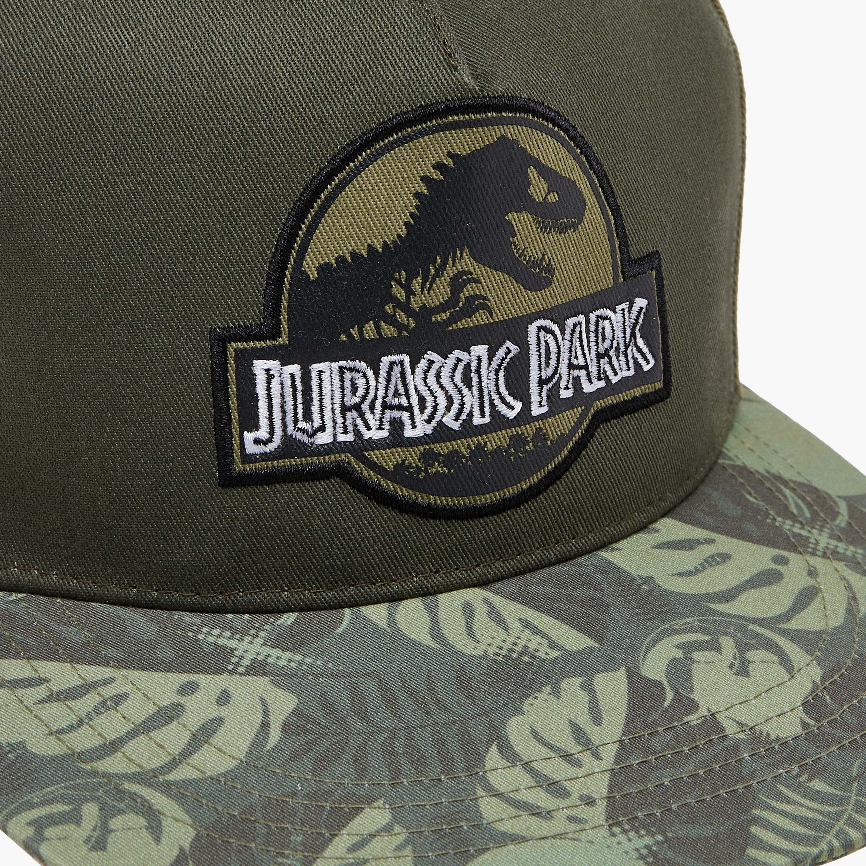 Jurassic Park Printed Cap with Hook and Loop Closure-boys-accessories-caps-image-5