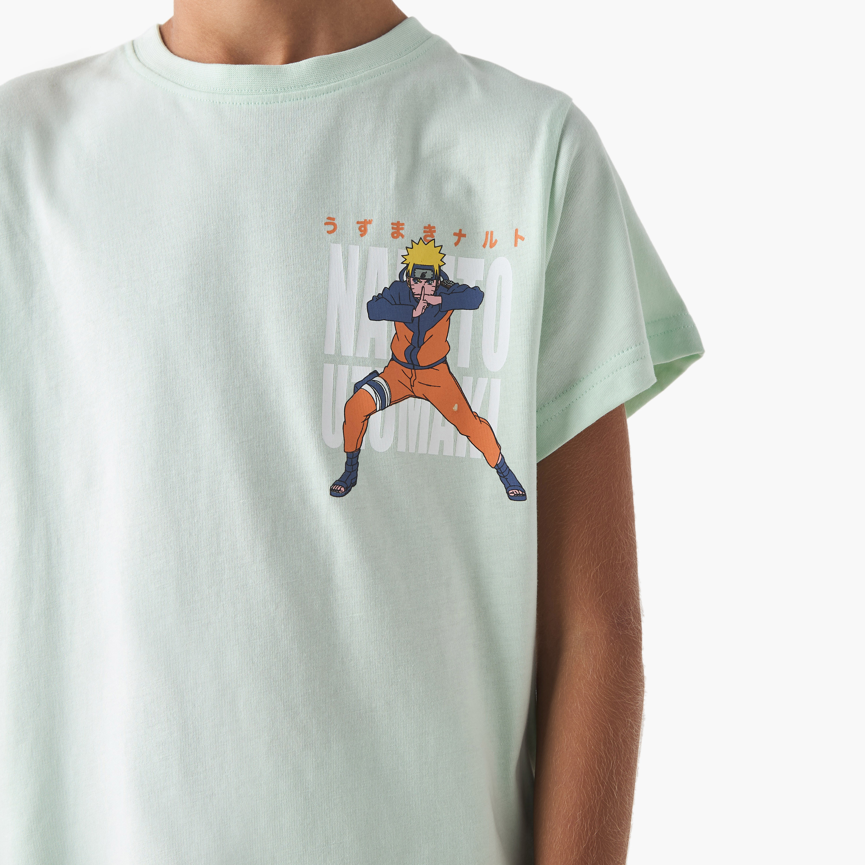 طقم تيشيرت بطبعات ناروتو وبنطلون بيجاما من تي في طوكيو-boys-clothing-nightwear-image-5
