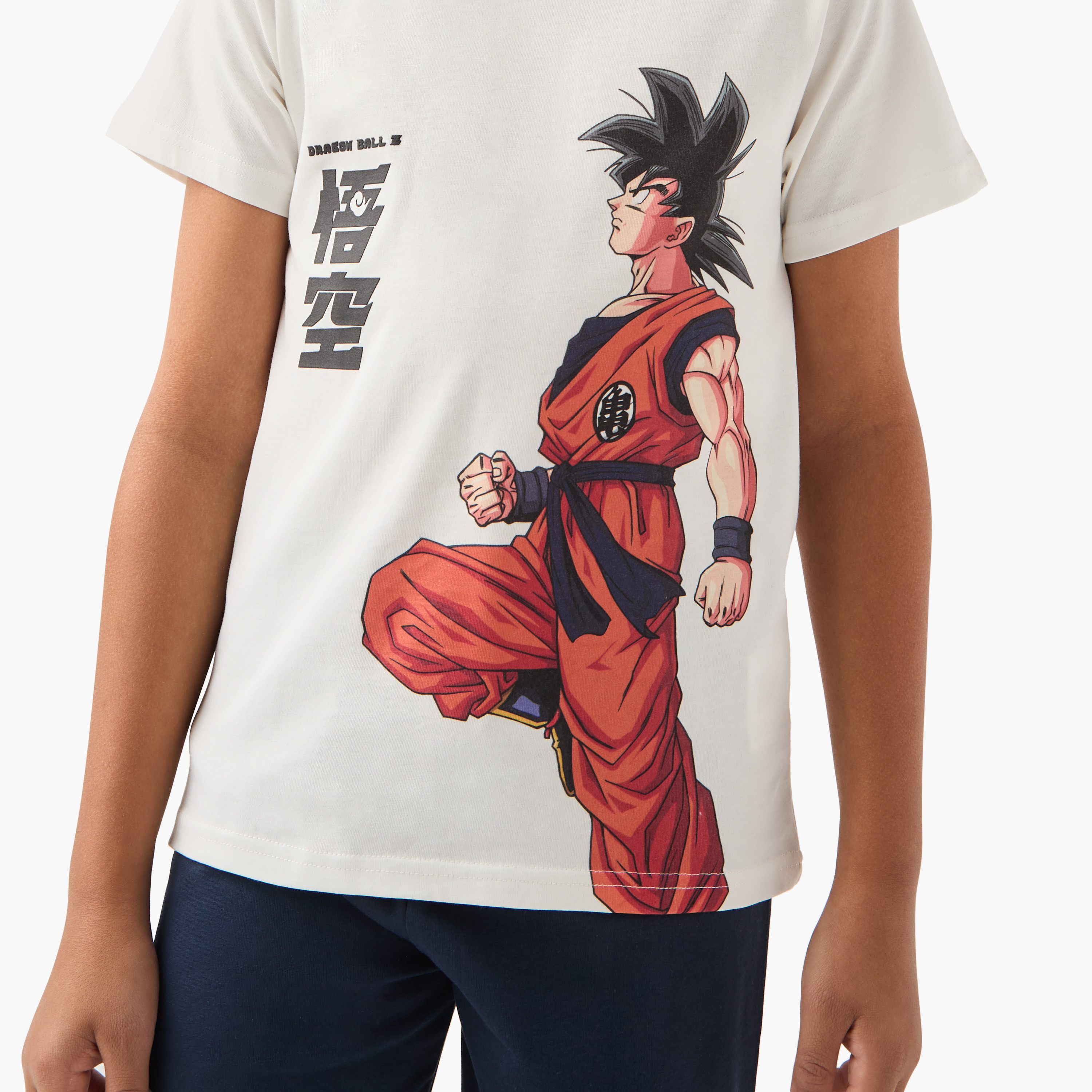 Spacetoon Dragon Ball Z Print T-shirt and Pyjama Set-boys-clothing-nightwear-image-5