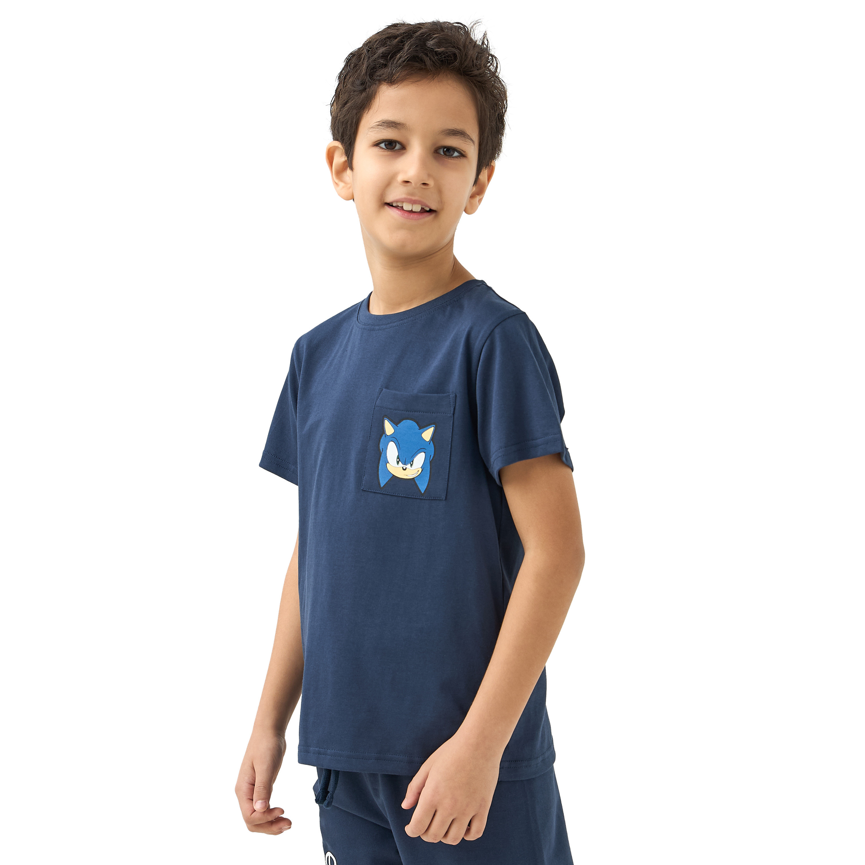 طقم بنطلون بيجاما وتيشيرت بطبعات سونيك-boys-clothing-nightwear-image-2