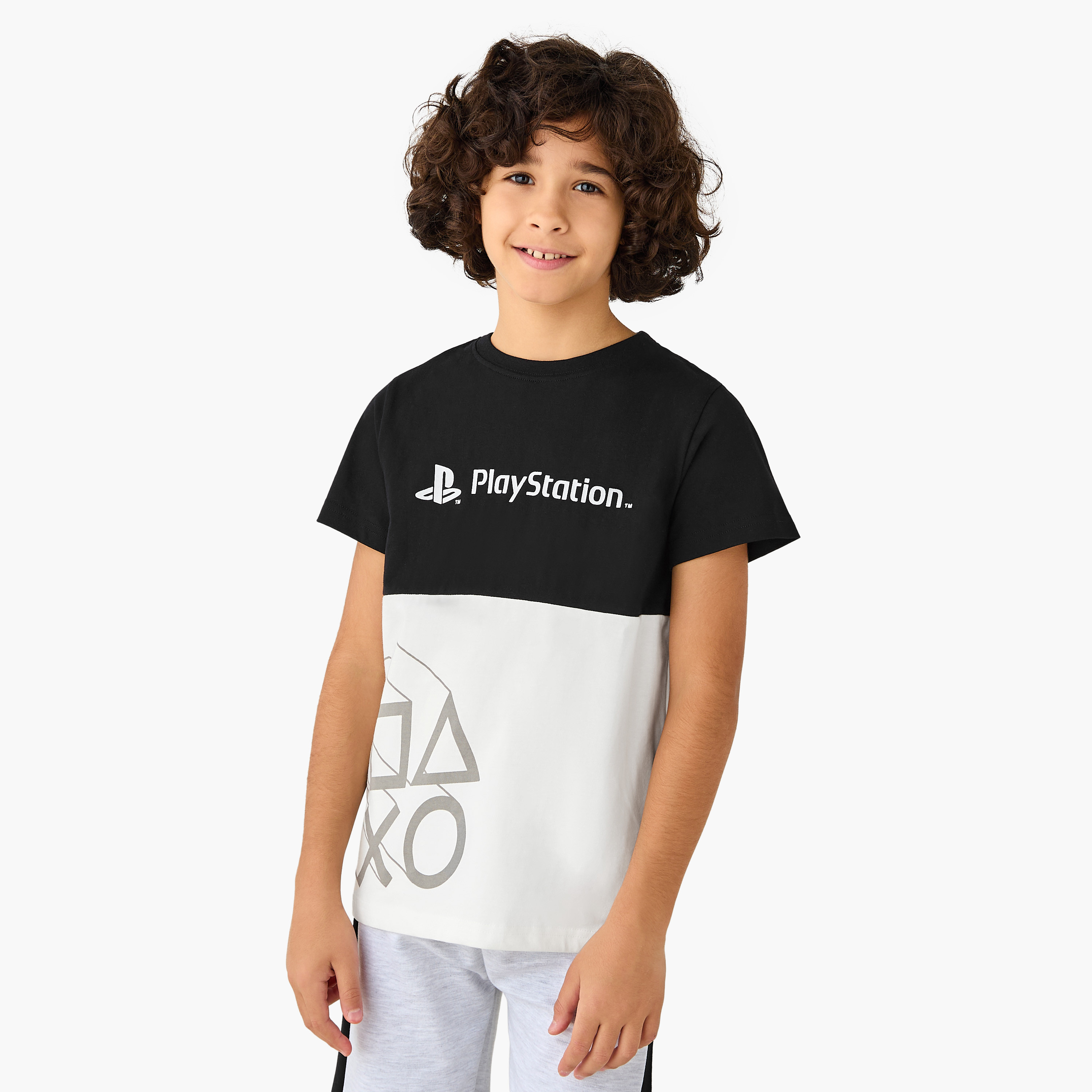 طقم شورت وتيشيرت بأكمام قصيرة وطبعات-boys-clothing-nightwear-image-4