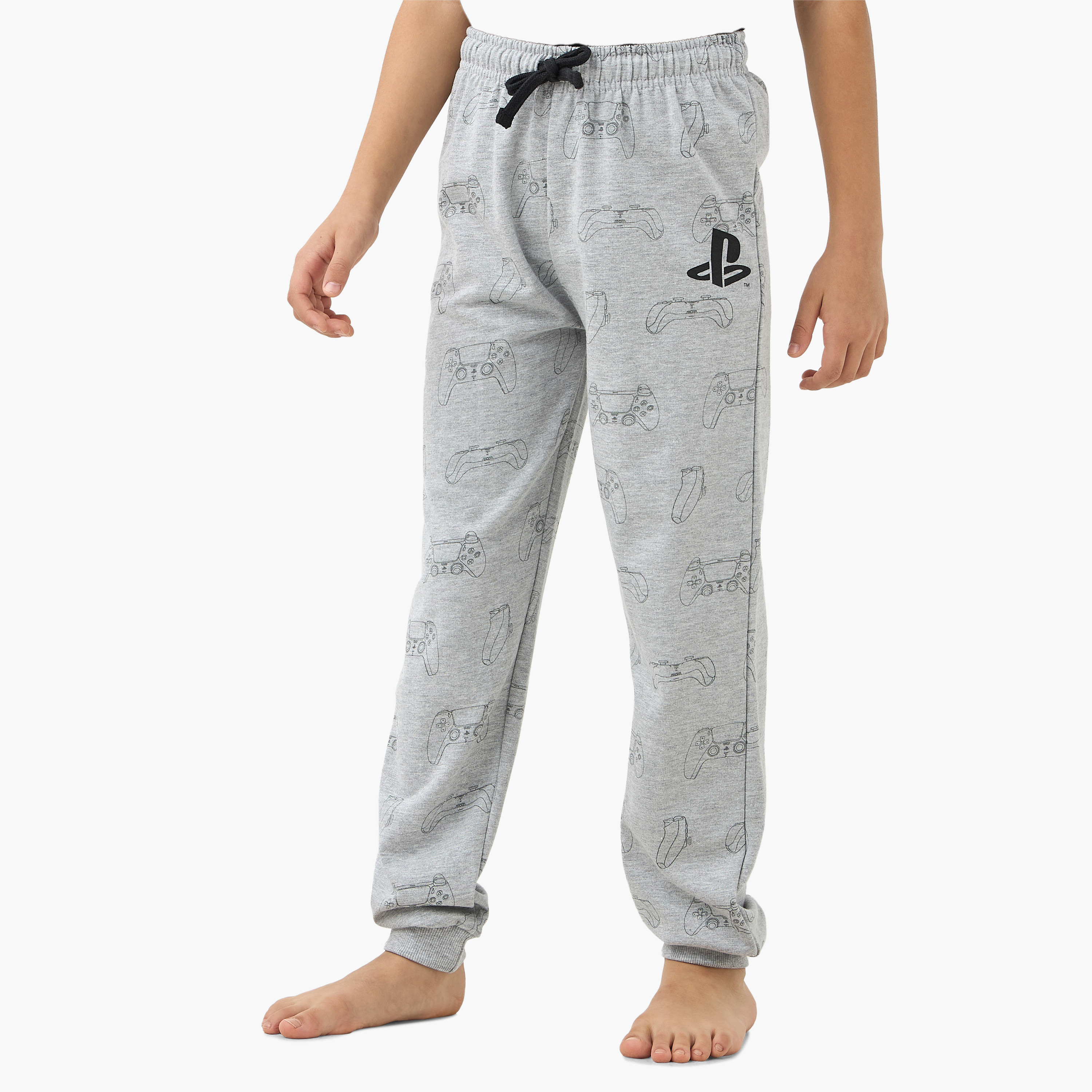 PlayStation Printed T-shirt and Pyjama Set-boys-clothing-nightwear-image-3
