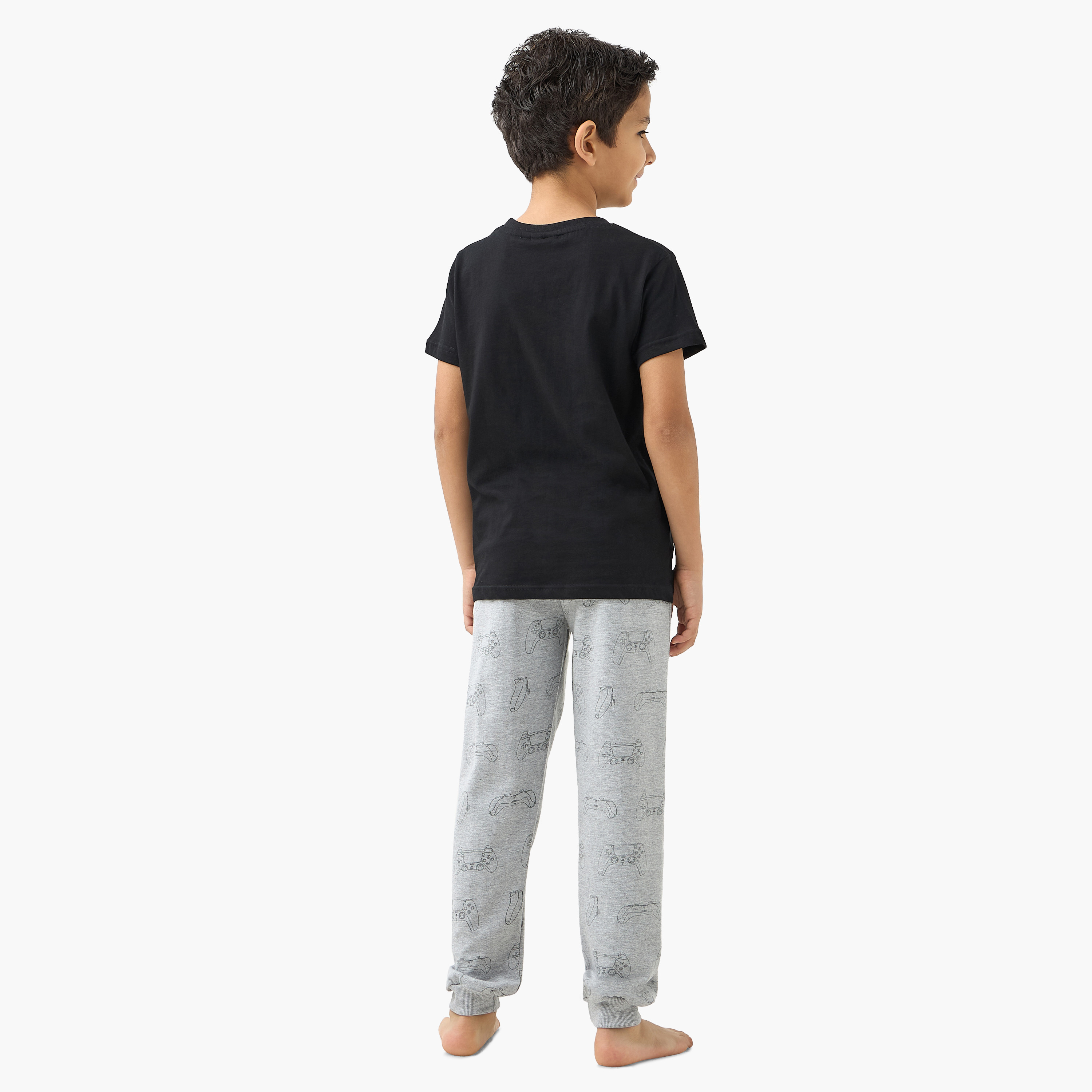 PlayStation Printed T-shirt and Pyjama Set-boys-clothing-nightwear-image-4