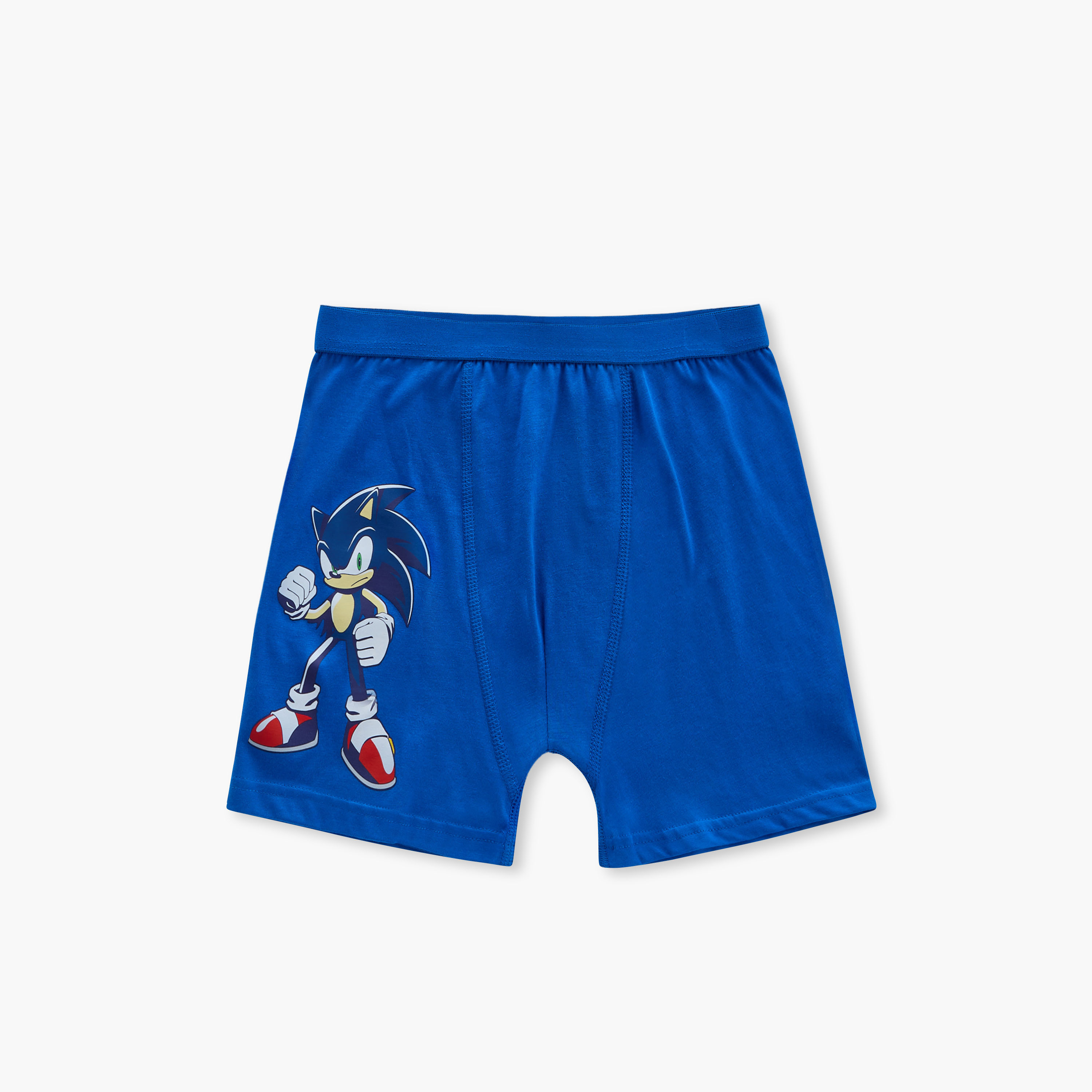 Sonic the Hedgehog Print Boxers with Elasticated Waistband - Set of 3-boys-clothing-innerwear-boxersandbriefs-image-2