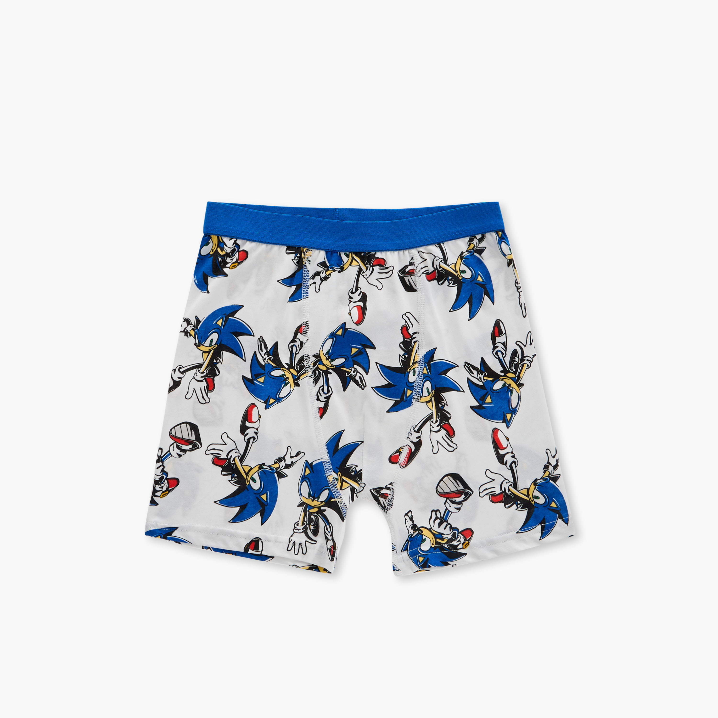 Sonic the Hedgehog Print Boxers with Elasticated Waistband - Set of 3-boys-clothing-innerwear-boxersandbriefs-image-3