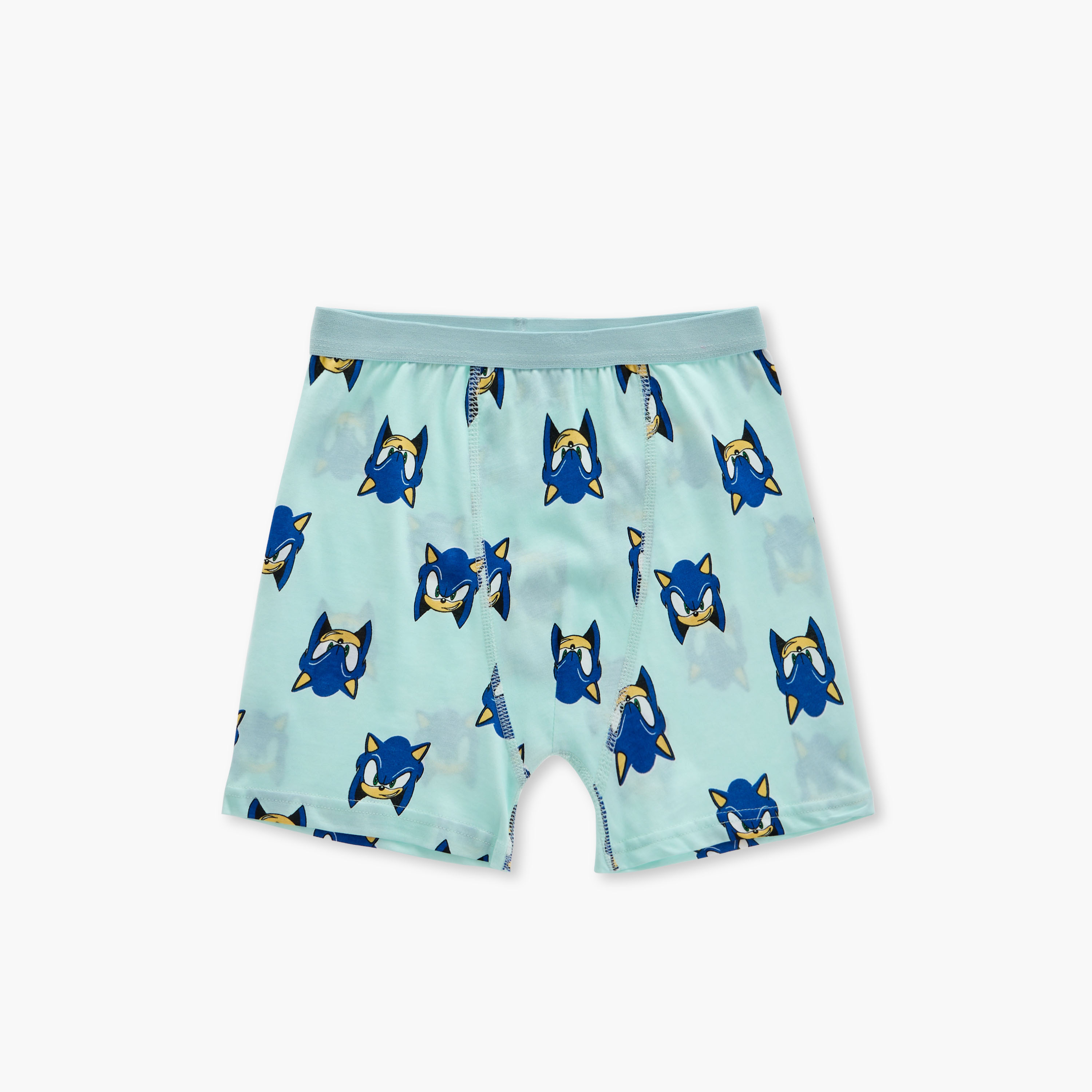 Sonic the Hedgehog Print Boxers with Elasticated Waistband - Set of 3-boys-clothing-innerwear-boxersandbriefs-image-4