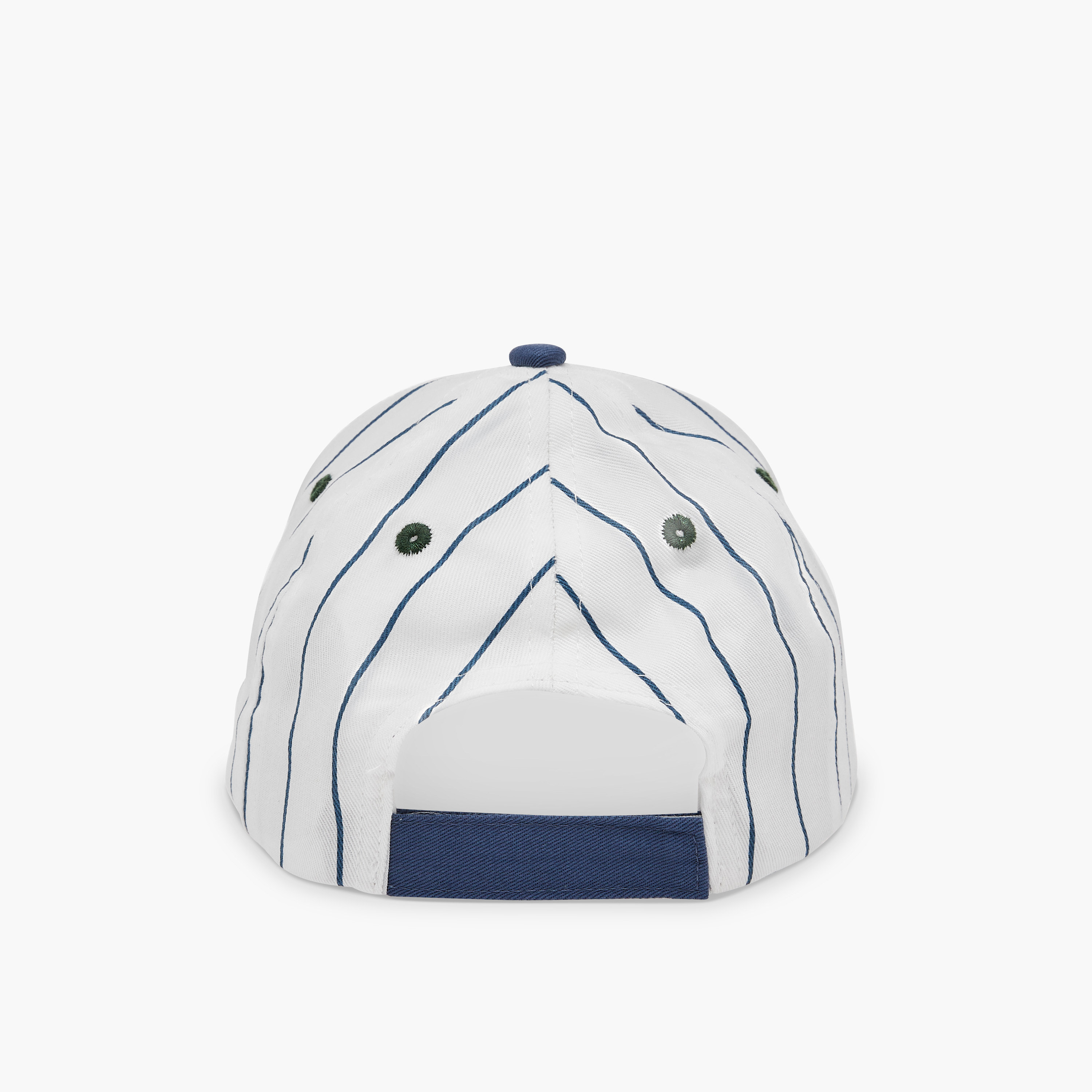Juniors Dinosaur Embroidered Cap with Hook and Loop Strap Closure-baby-girls-accessories-caps-image-4
