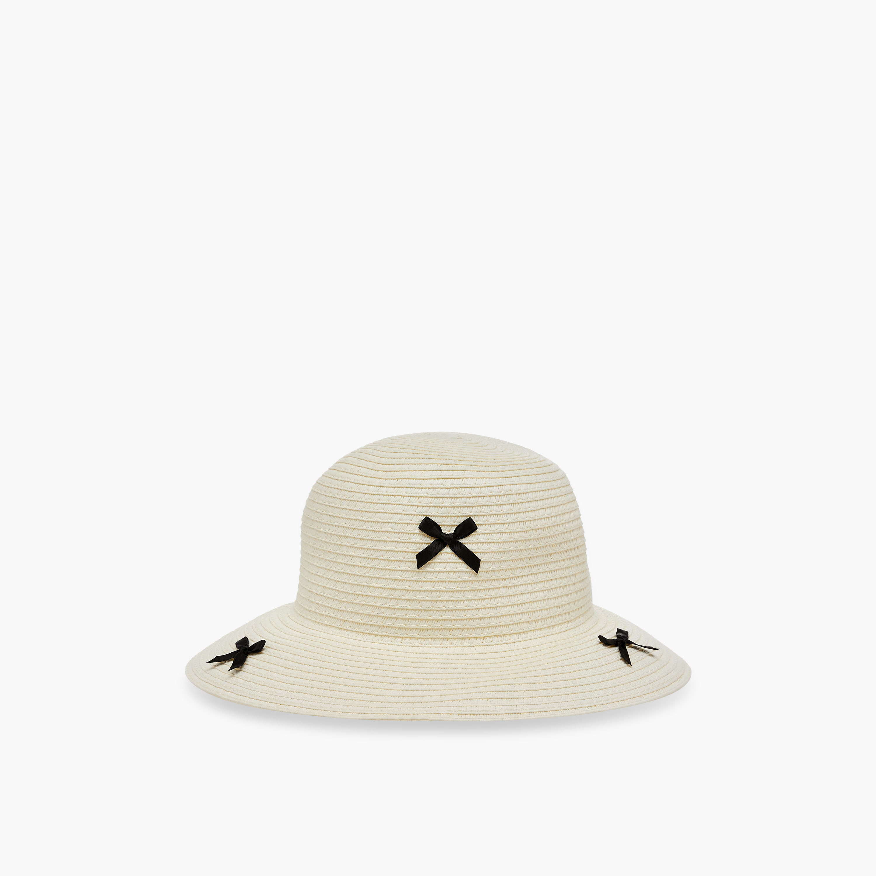 قبعة مزينة بتطريز فيونكة من جونيورز-baby-girls-accessories-caps-image-7