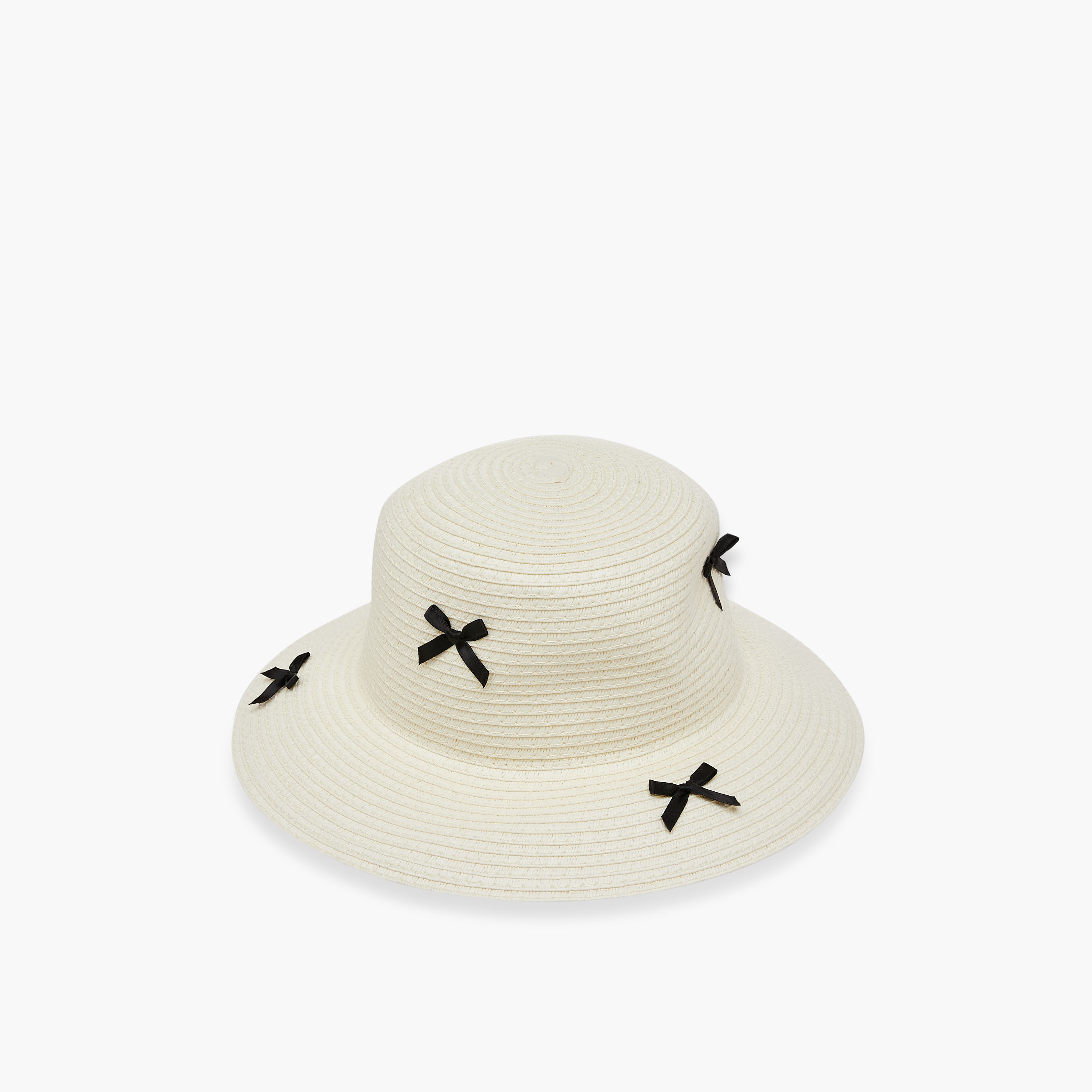 قبعة مزينة بتطريز فيونكة من جونيورز-baby-girls-accessories-caps-image-6