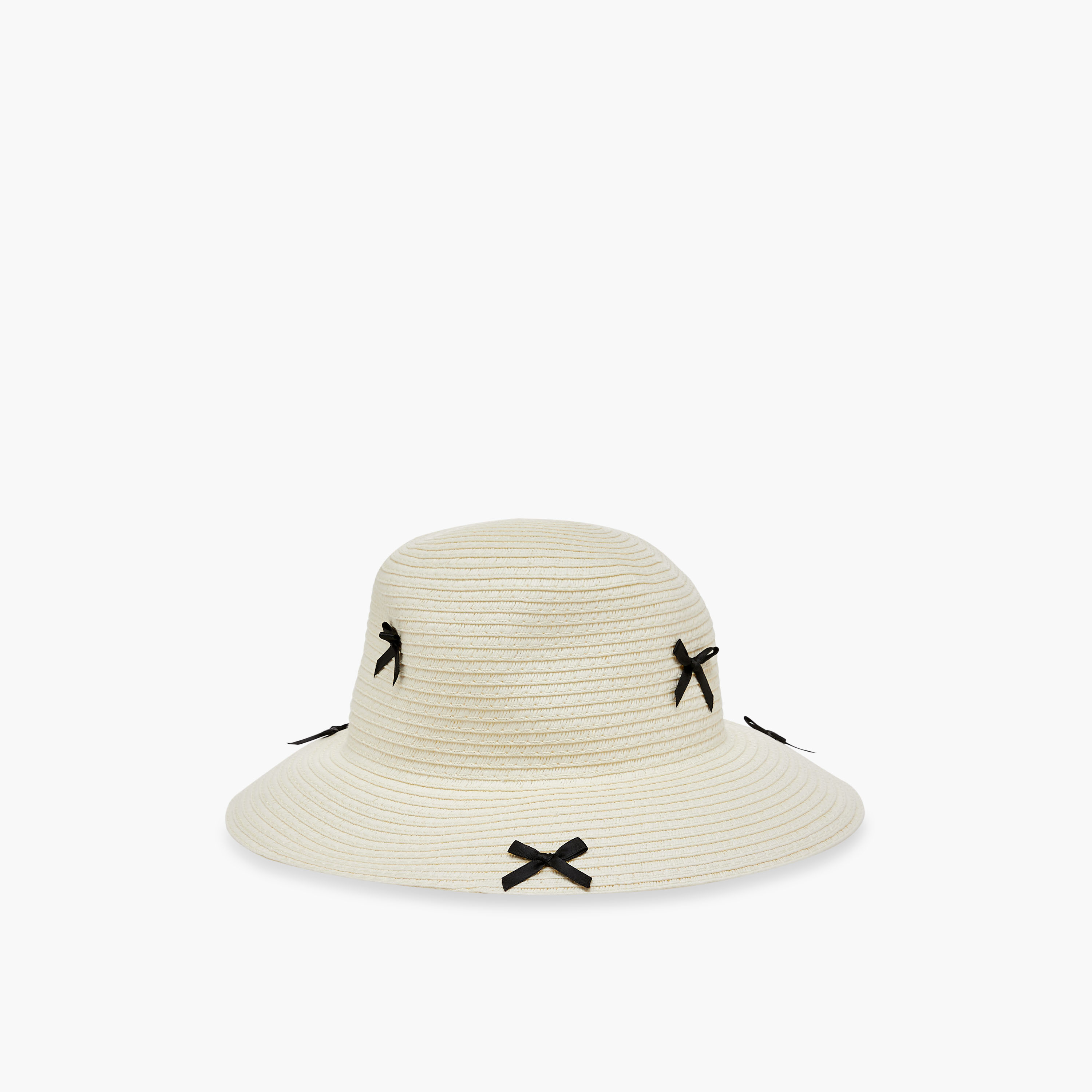 قبعة مزينة بتطريز فيونكة من جونيورز-baby-girls-accessories-caps-image-4