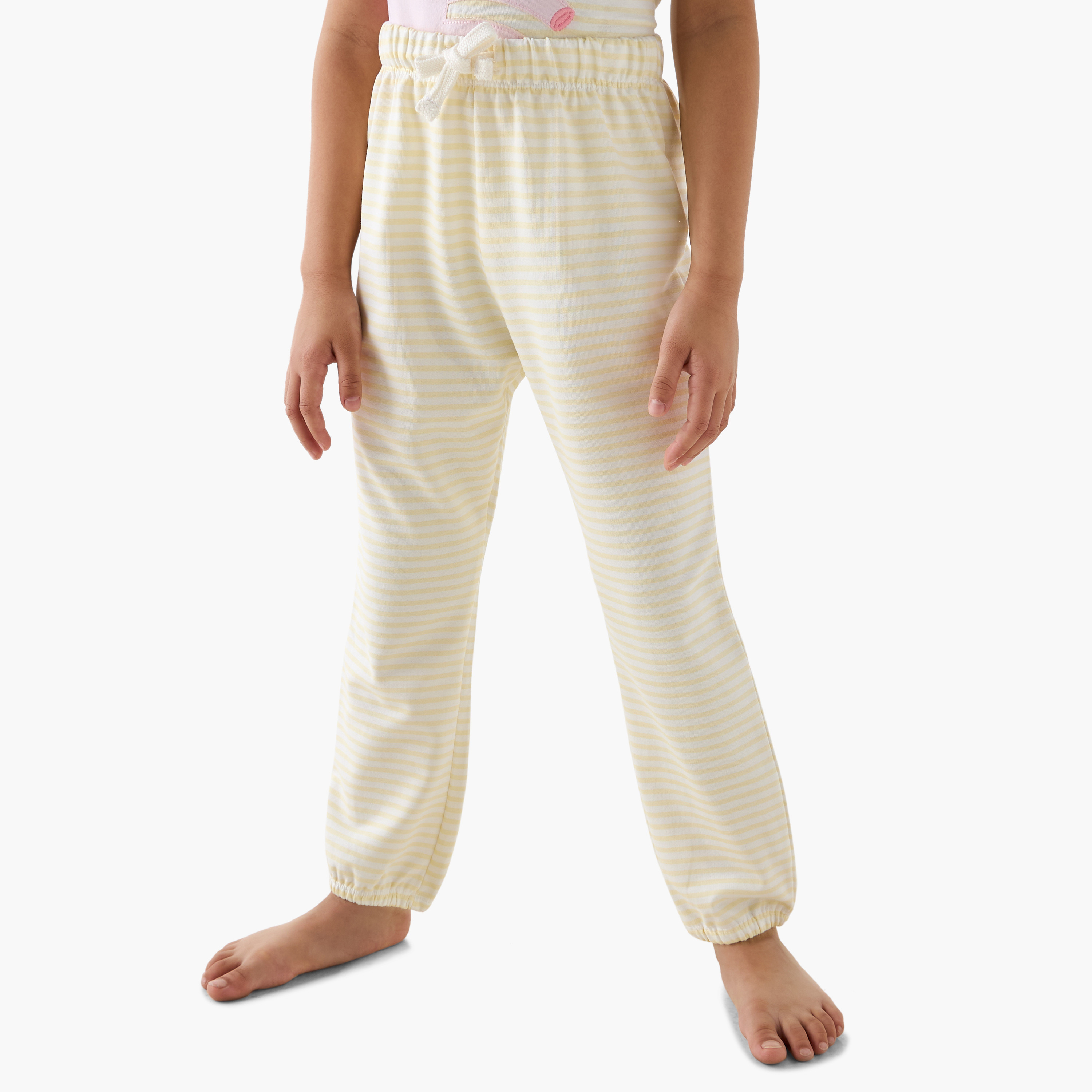 Juniors Unicorn Applique T-shirt and Pyjama Set-girls-clothing-nightwear-image-3