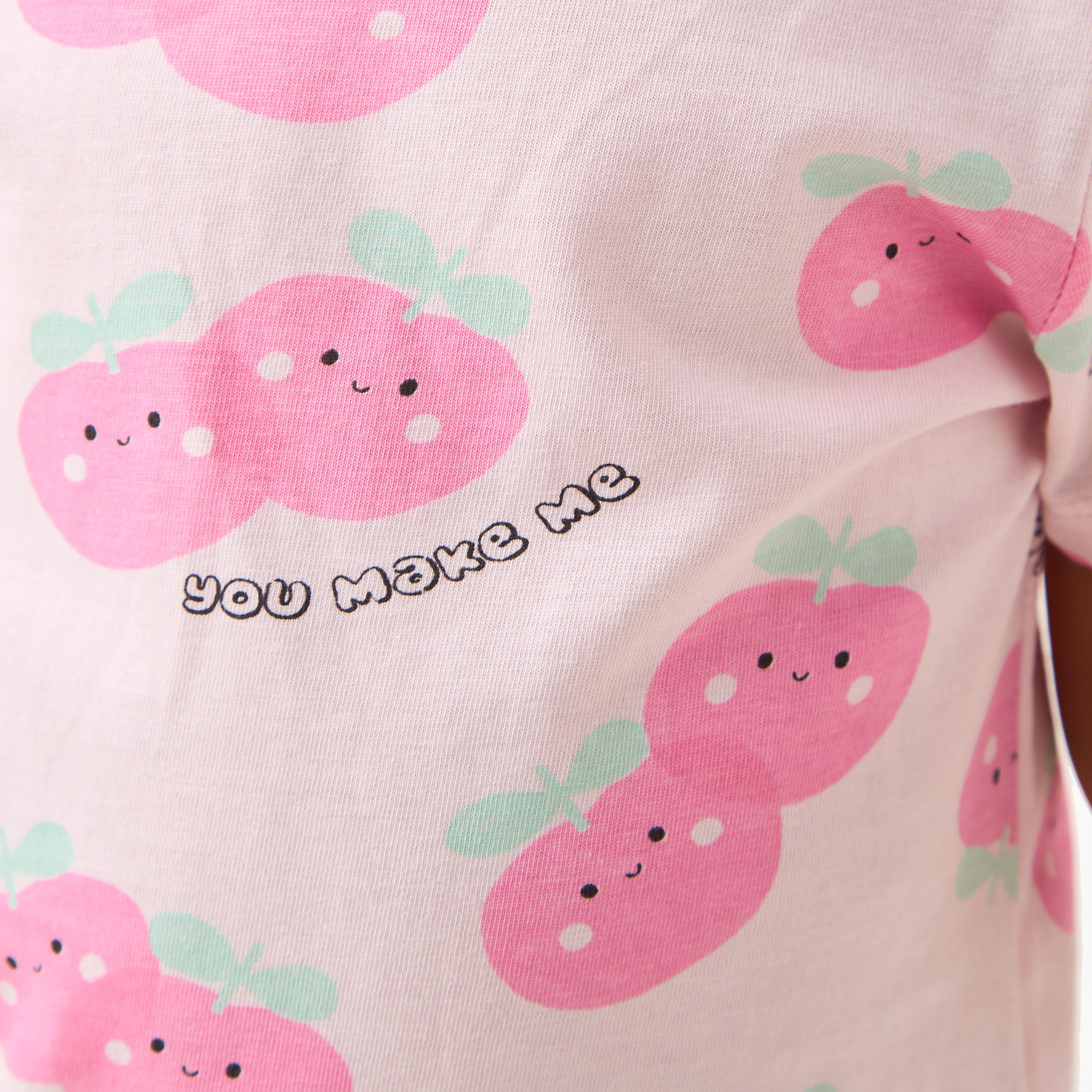 طقم بنطلون بيجاما وتيشيرت بطبعات 4 قطع من جونيورز-girls-clothing-nightwear-image-7