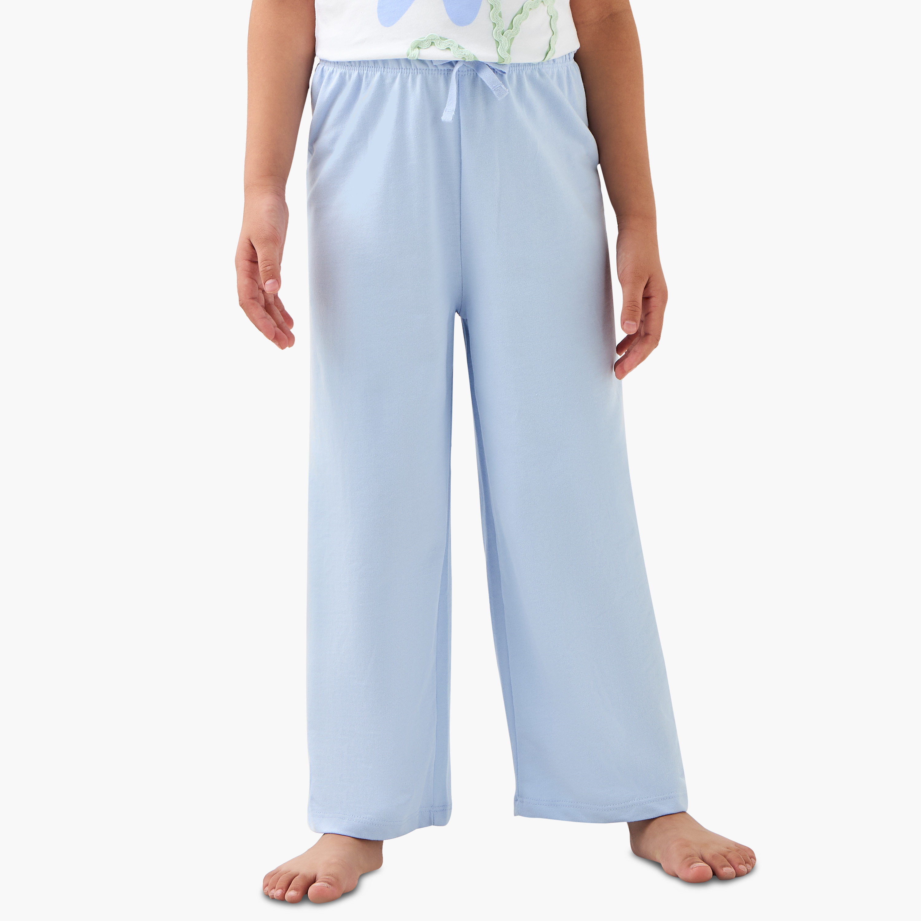 Juniors Floral Print Sleeveless Top and Pyjama Set-girls-clothing-nightwear-image-3