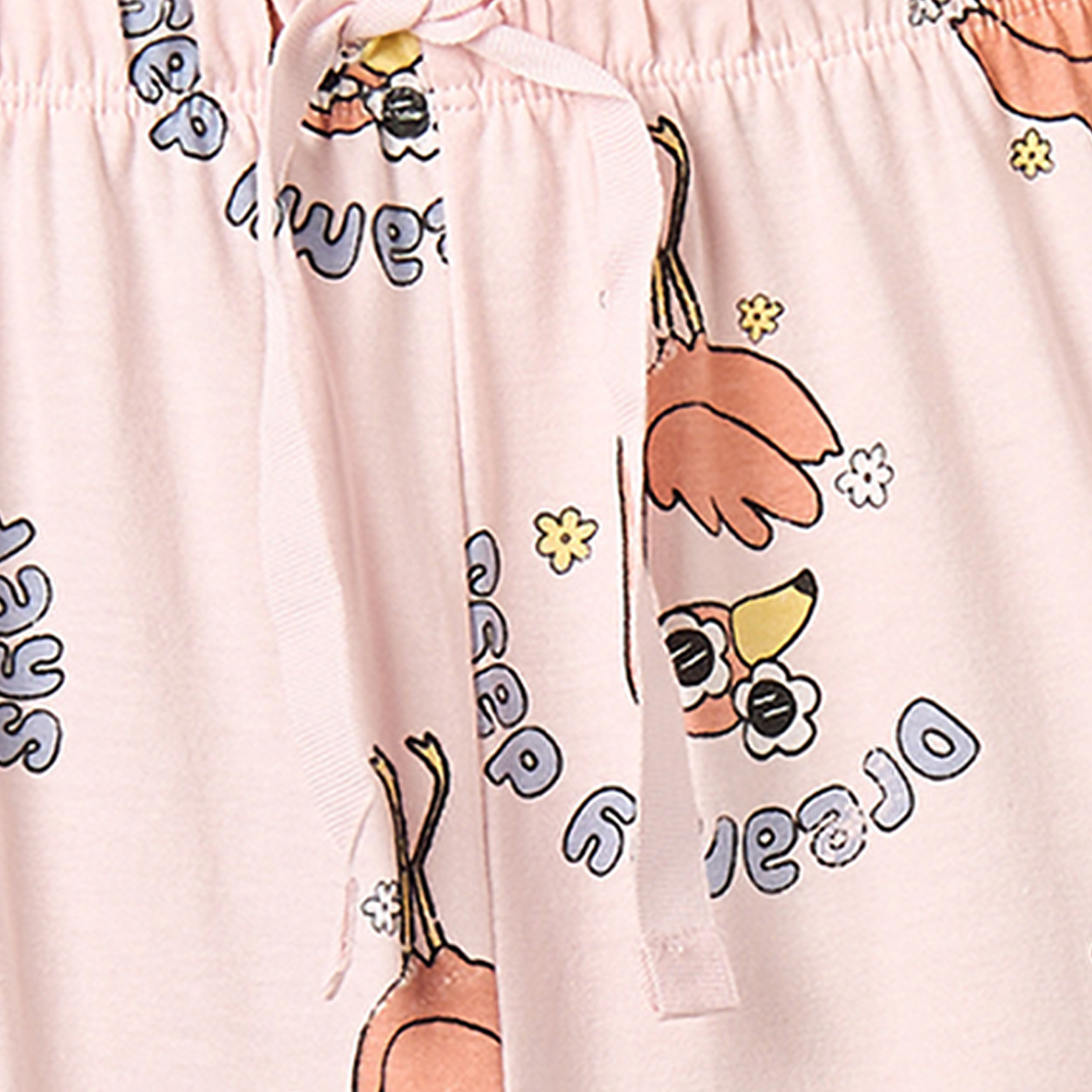 Juniors Flamingo Print T-shirt and Pyjamas - Set of 2-girls-clothing-nightwear-image-8