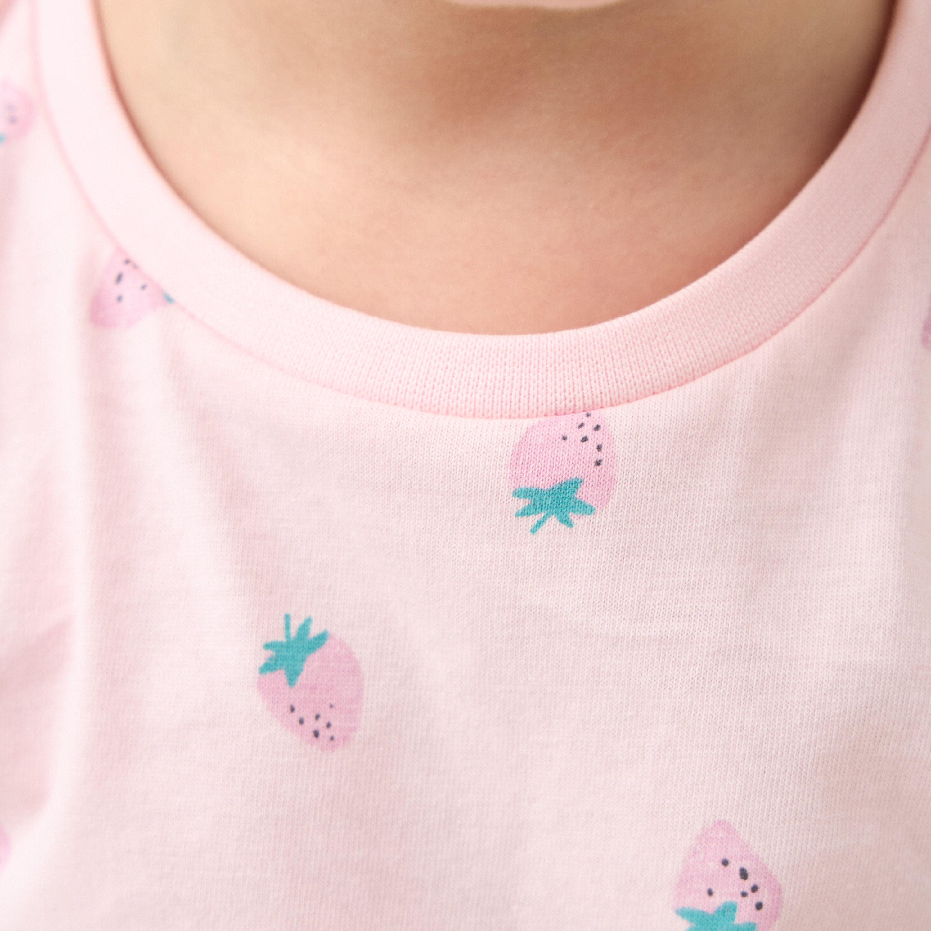 Juniors Printed T-shirt with Pyjama - Set of 3-baby-girls-clothing-nightwear-pyjamasets-image-6