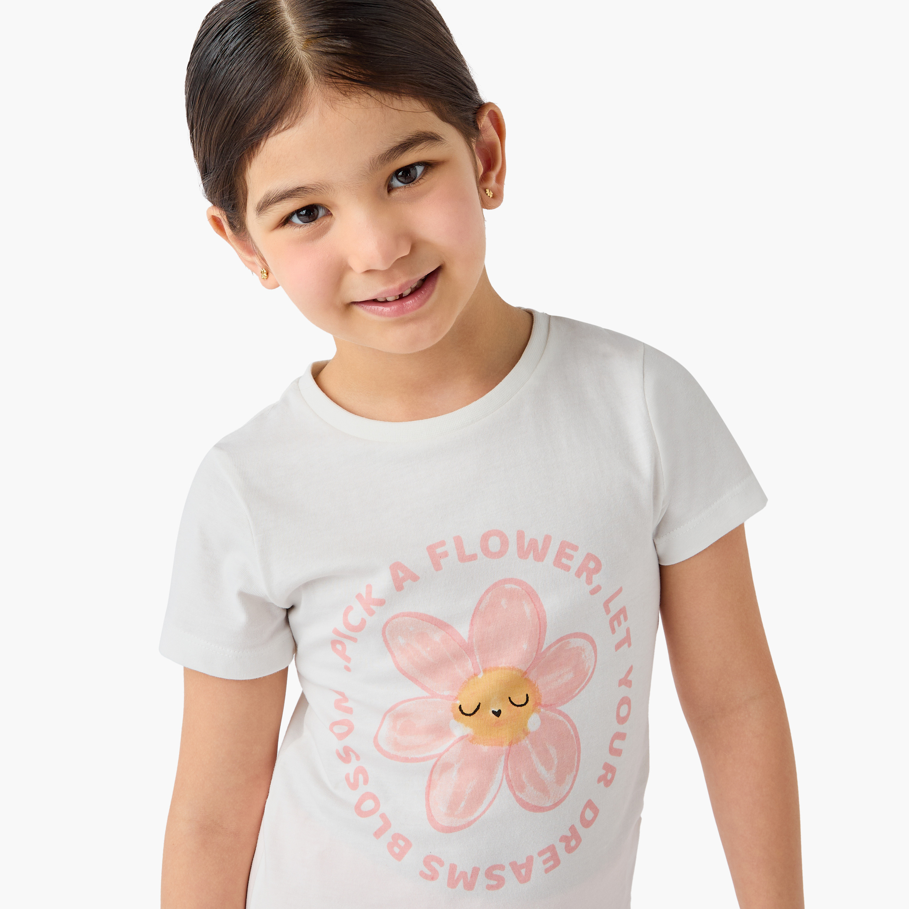 Juniors Printed T-shirts and Pyjamas - Set of 3-girls-clothing-nightwear-image-8