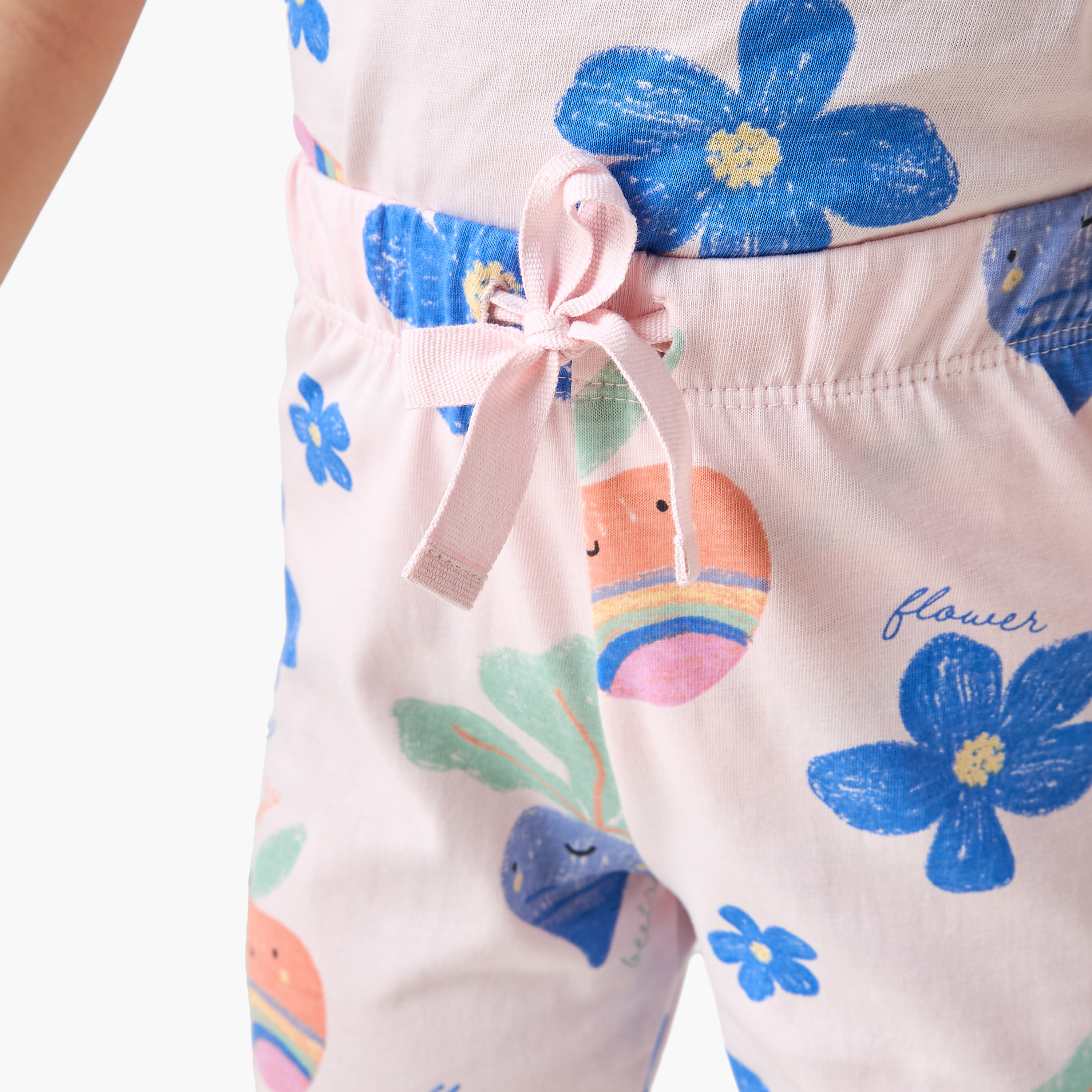 Juniors Printed T-shirt and Pyjamas - Set of 3-girls-clothing-nightwear-image-8