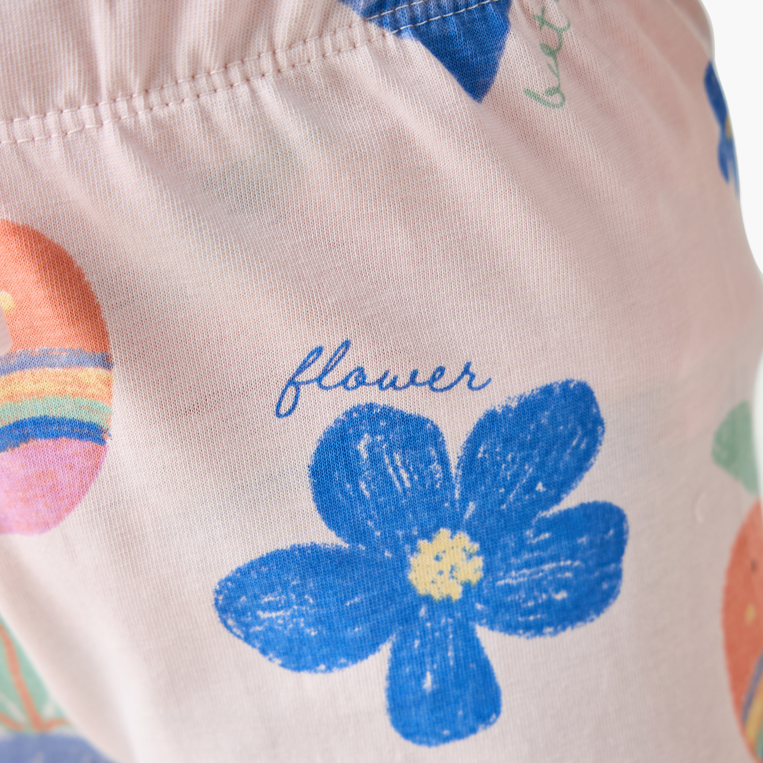 Juniors Printed T-shirt and Pyjamas - Set of 3-girls-clothing-nightwear-image-9