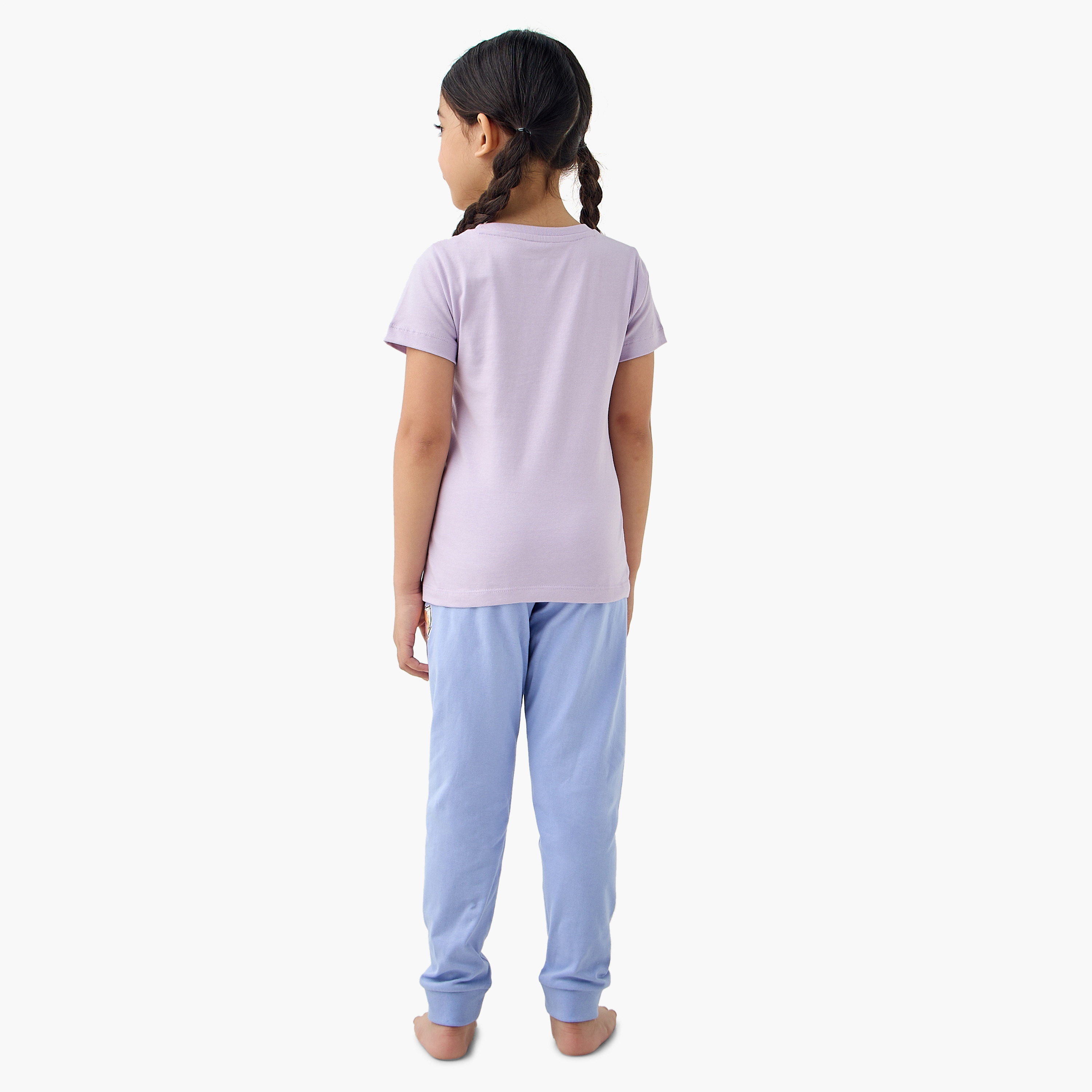 Juniors Printed T-shirt and Pyjama Set-baby-girls-clothing-nightwear-pyjamasets-image-4
