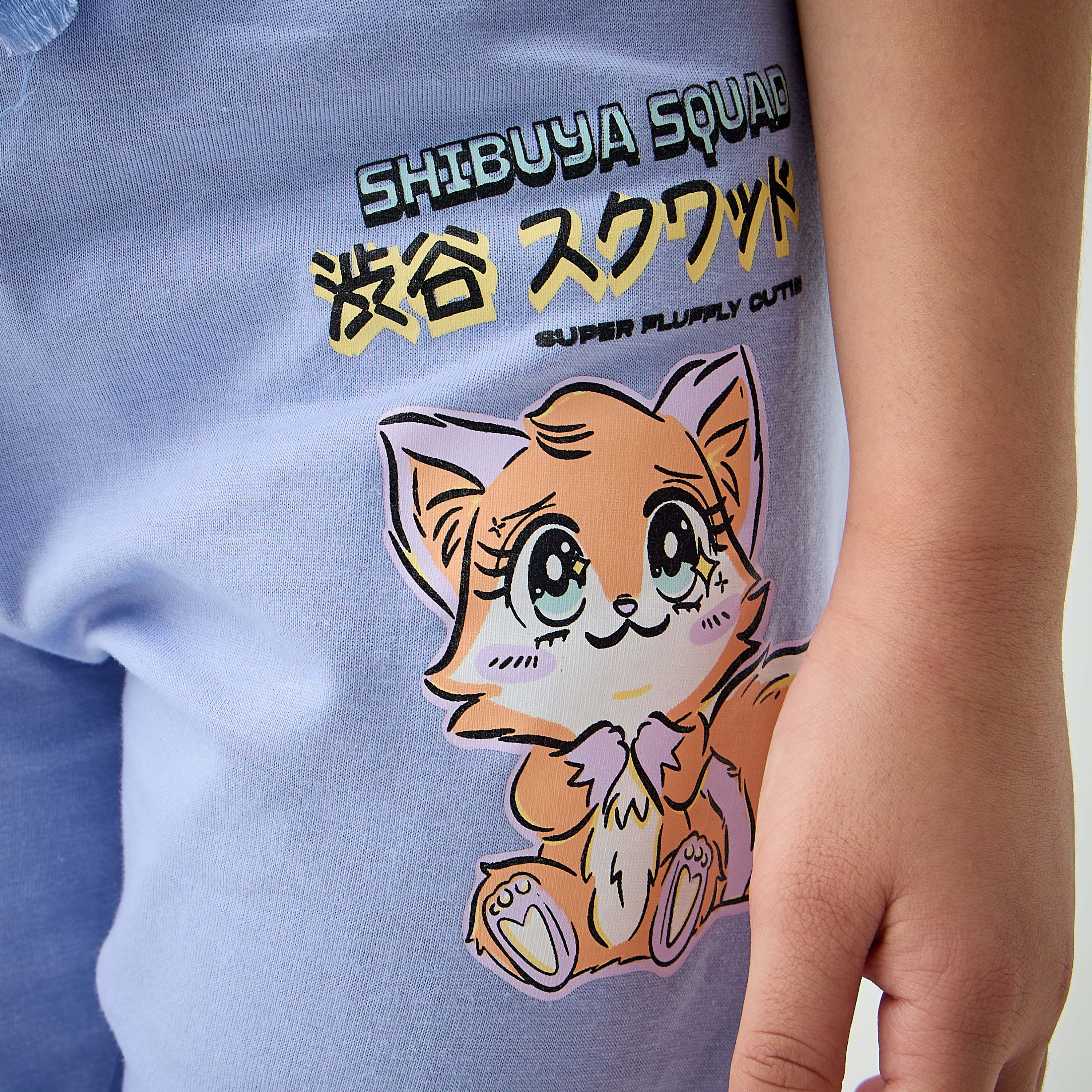 Juniors Printed T-shirt and Pyjama Set-baby-girls-clothing-nightwear-pyjamasets-image-6