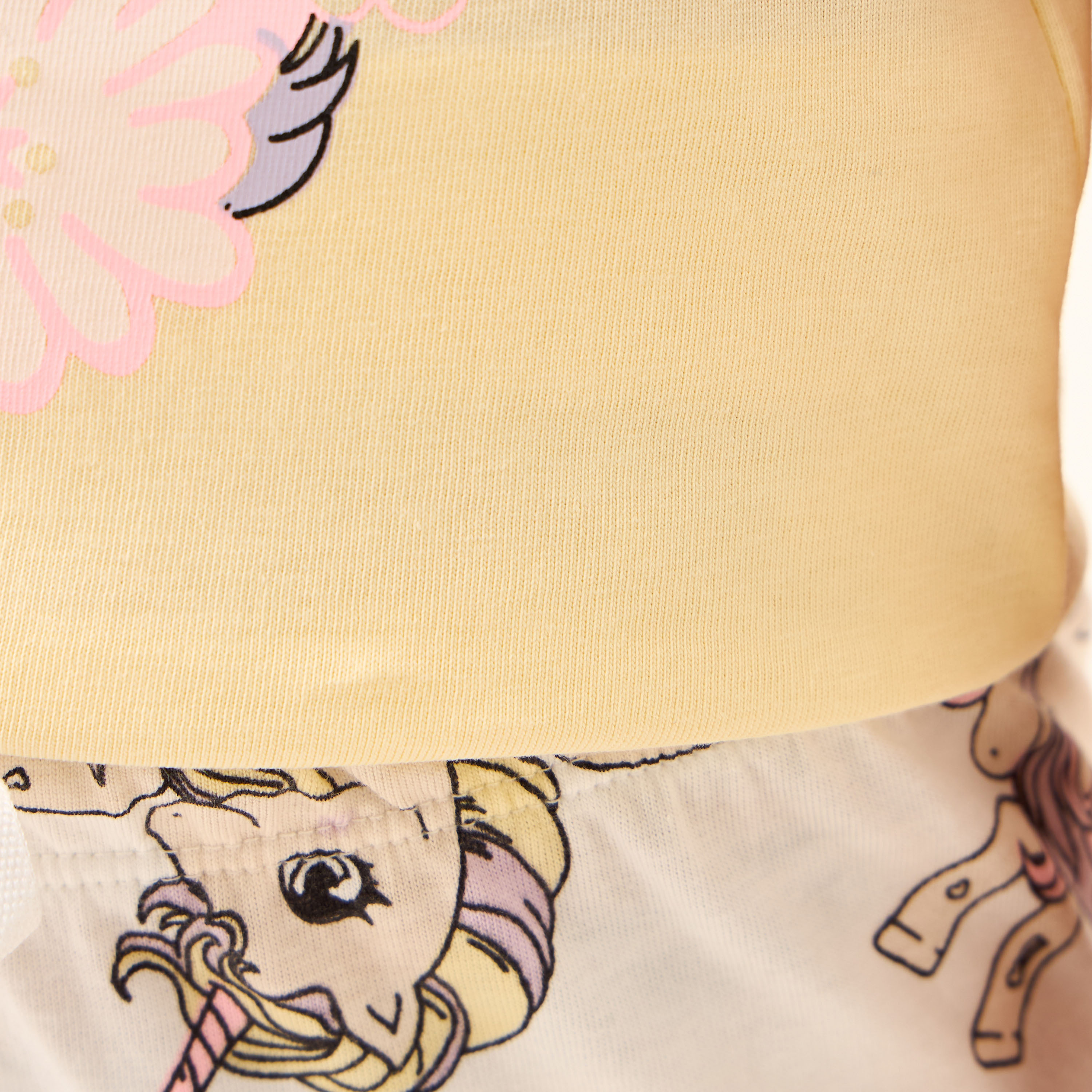 Juniors Unicorn Print T-shirt and Pyjama Set-girls-clothing-nightwear-image-6