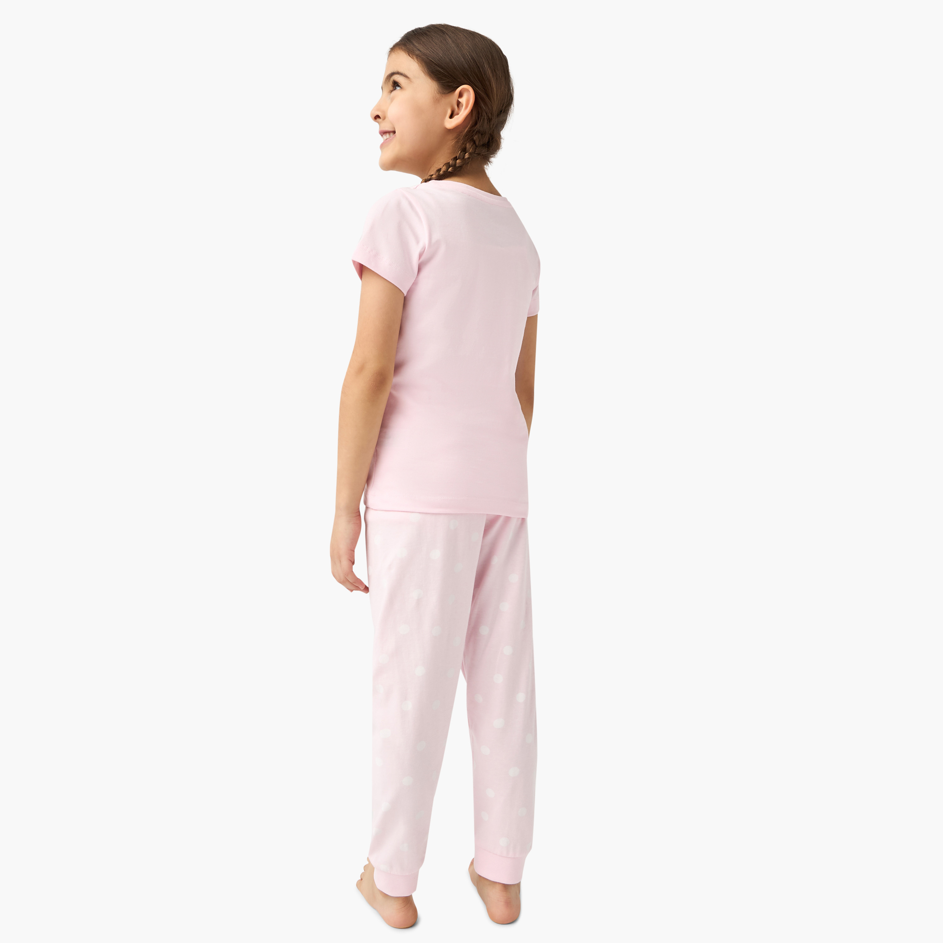 Juniors Printed T-shirt and Pyjama Set-baby-girls-clothing-nightwear-pyjamasets-image-3