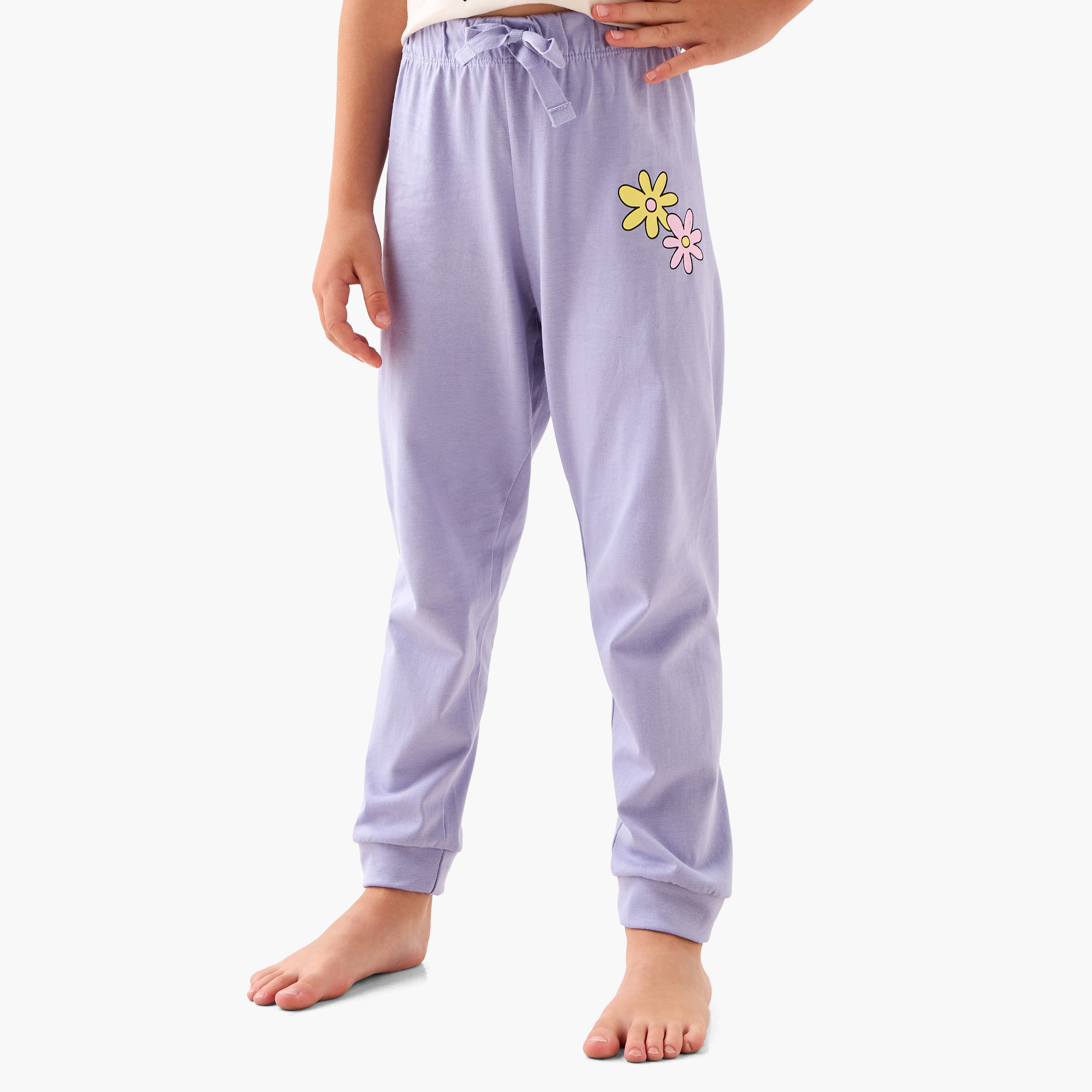 Juniors Printed T-shirt and Pyjama Set-girls-clothing-nightwear-image-3