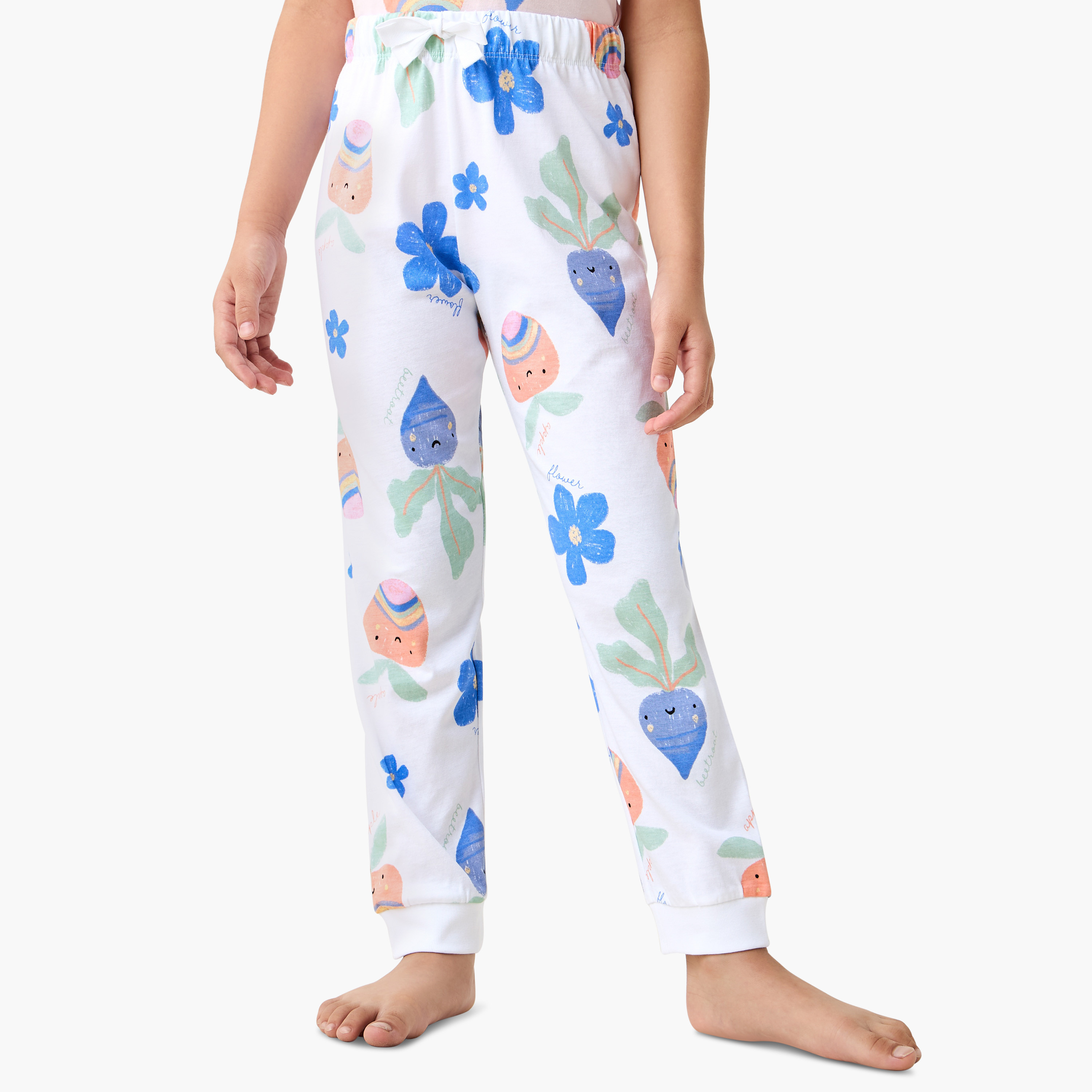 Juniors Printed T-shirt and Pyjama Set-girls-clothing-nightwear-image-3