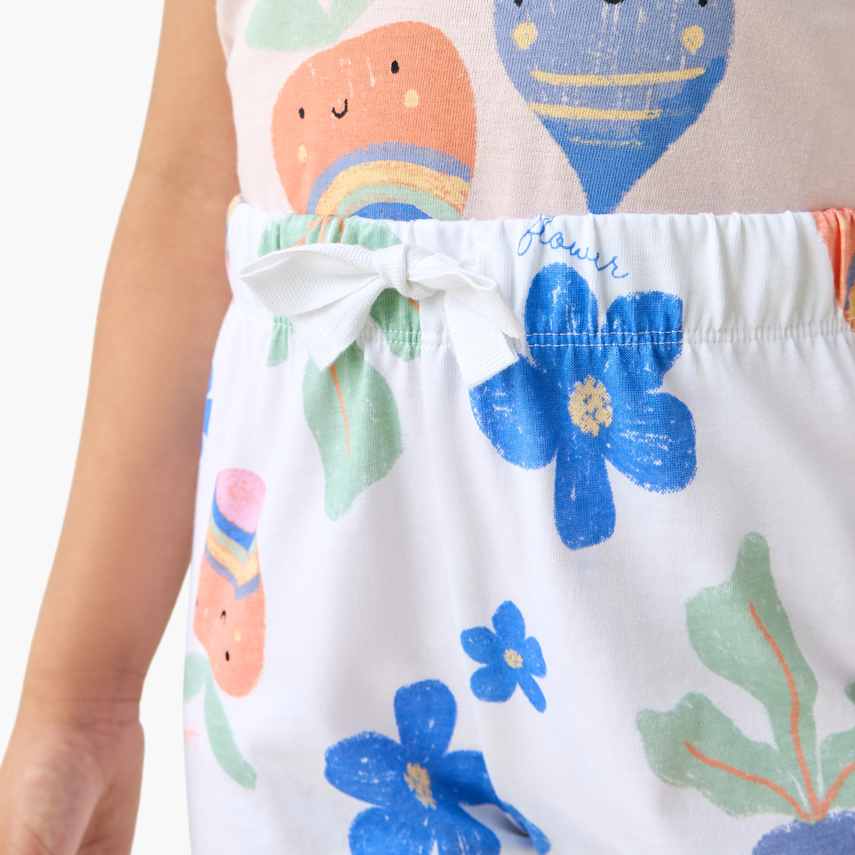 Juniors Printed T-shirt and Pyjama Set-girls-clothing-nightwear-image-5