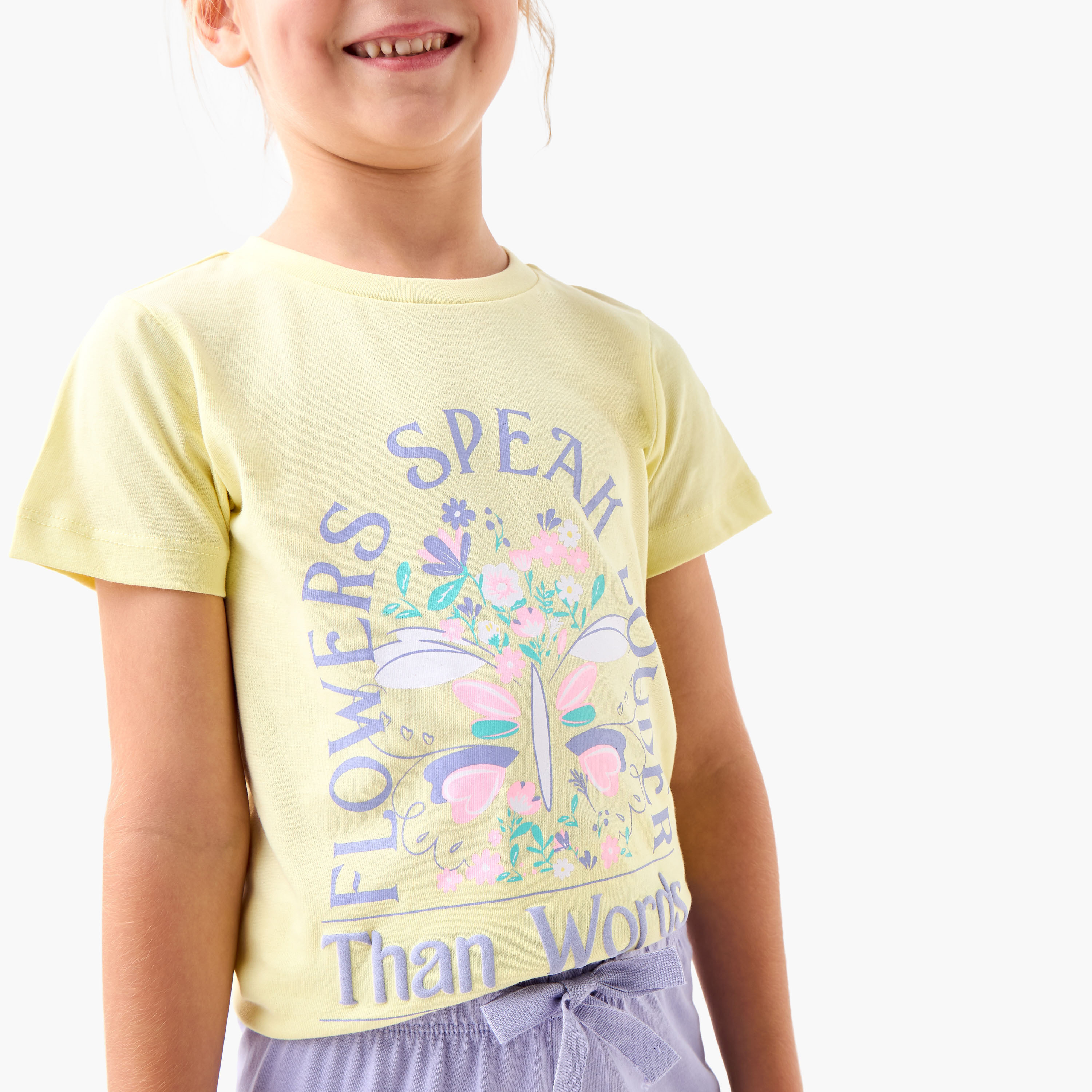 طقم بنطلون بيجاما وتيشيرت بطبعات من جونيورز-girls-clothing-nightwear-image-5