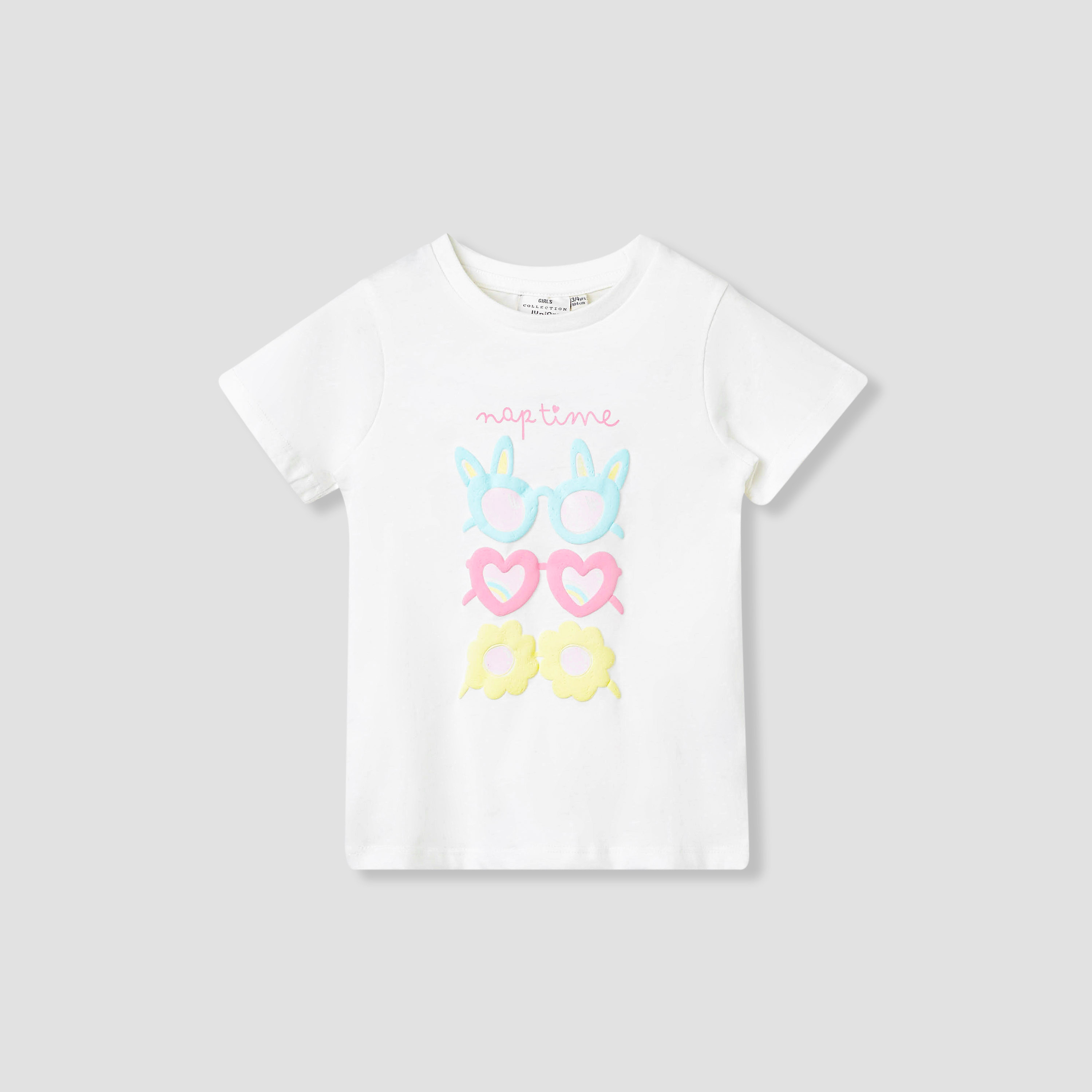 Juniors 4-Piece Printed T-shirt and Pyjama Set-baby-girls-clothing-nightwear-pyjamasets-image-2