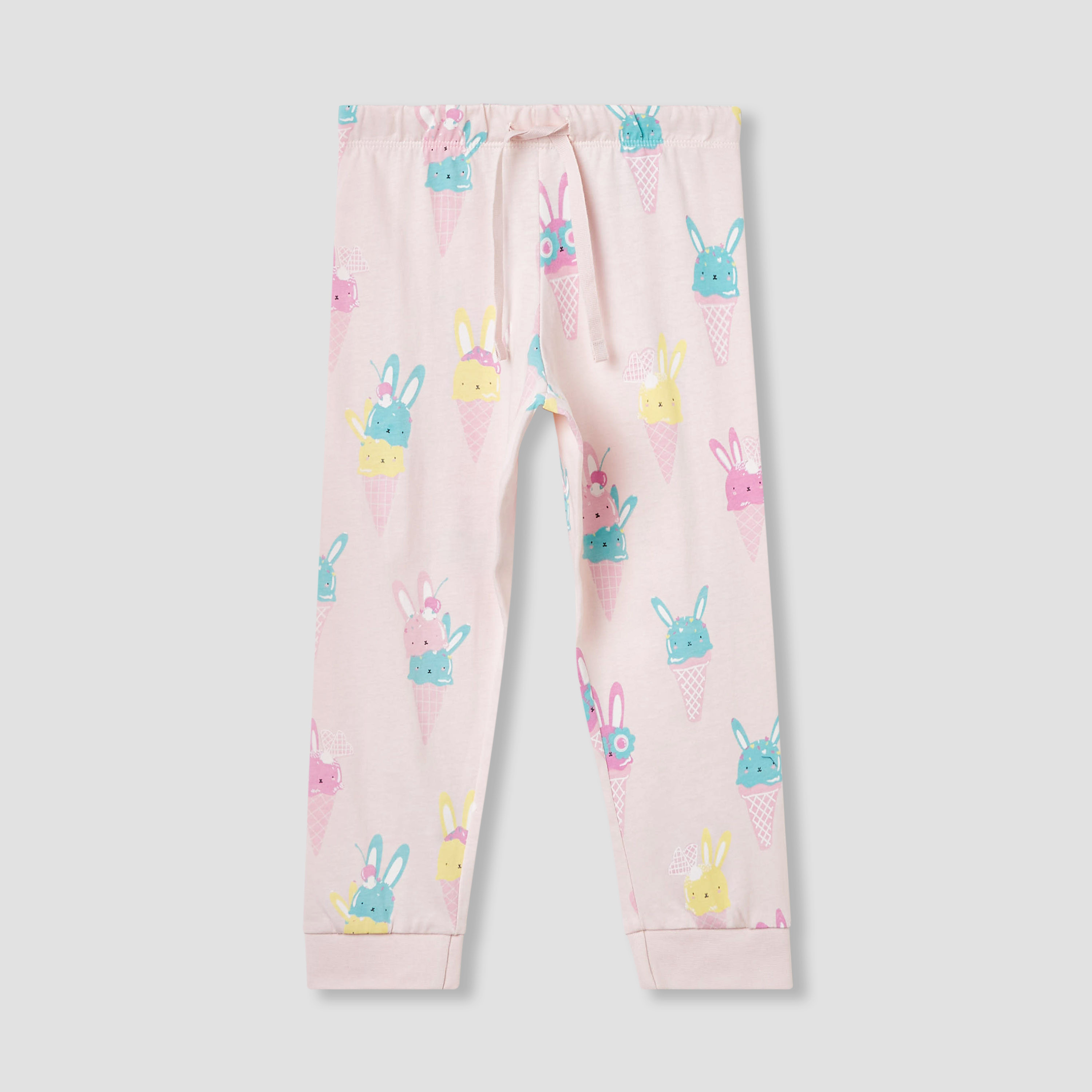 Juniors 4-Piece Printed T-shirt and Pyjama Set-baby-girls-clothing-nightwear-pyjamasets-image-5