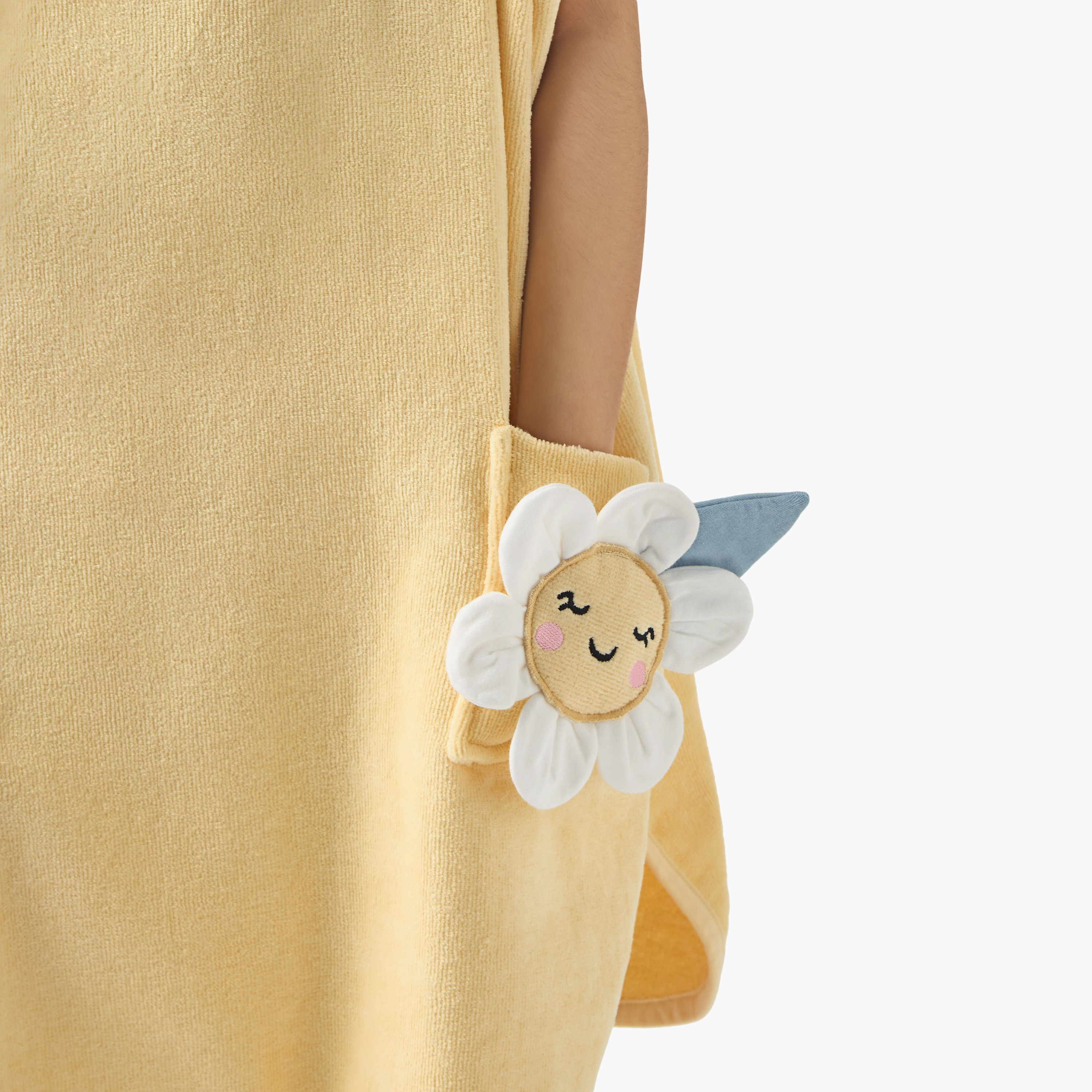 روب حمام بقبّعة بزخارف زهرة عباد الشمس مع جيوب من جونيورز-girls-clothing-nightwear-image-4