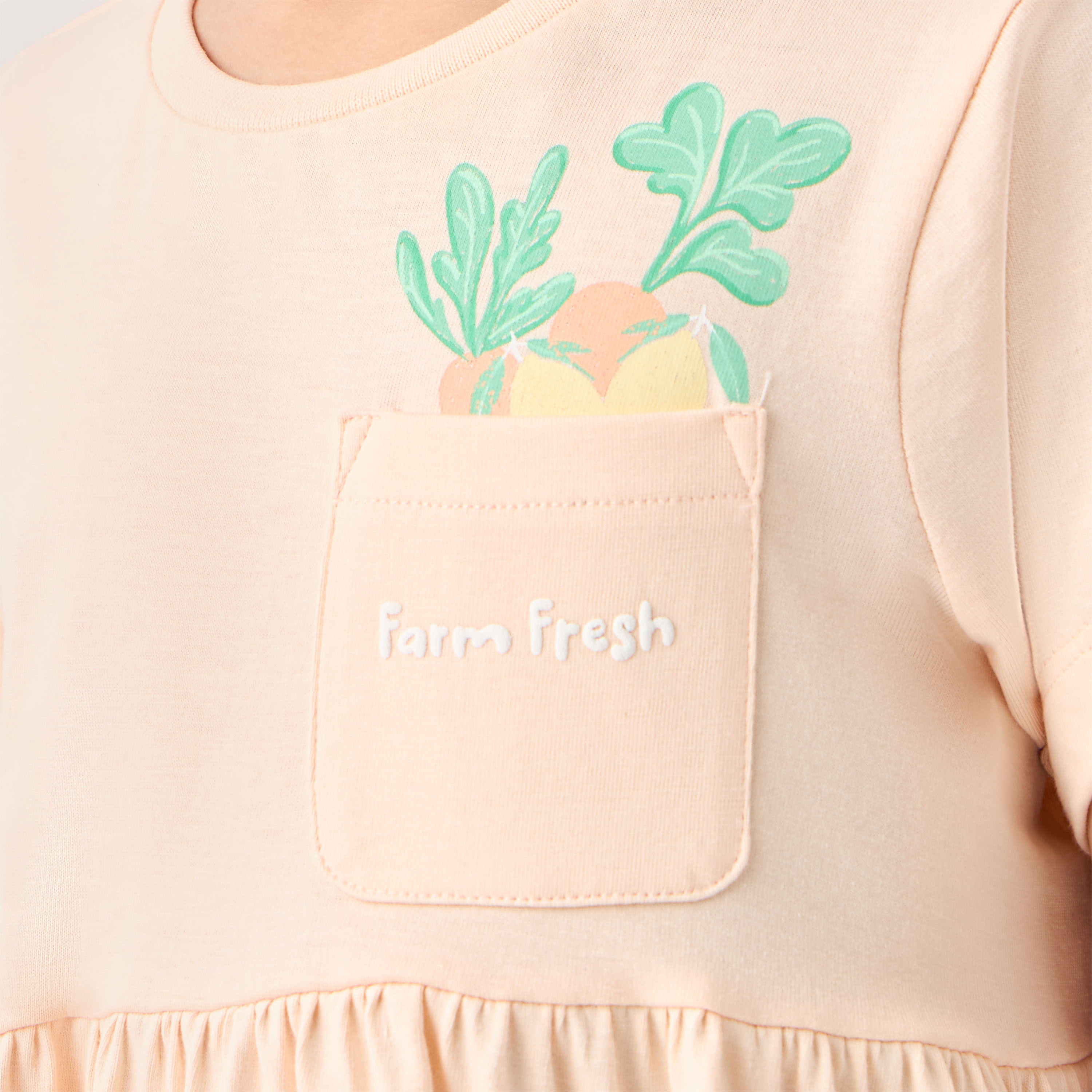 Juniors Printed Night Dress with Short Sleeves- Set of 2-girls-clothing-nightwear-image-5