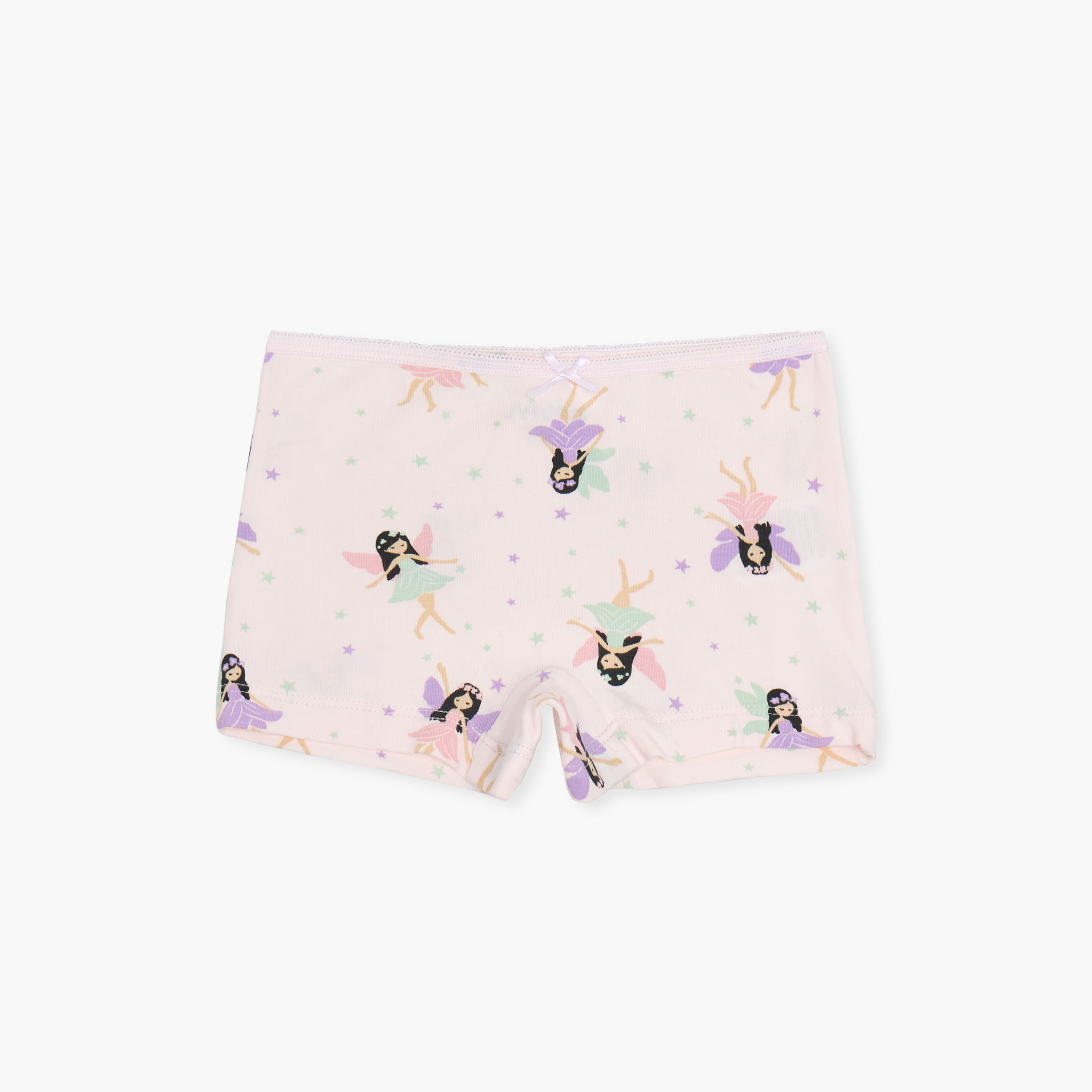 Juniors Printed Briefs with Bow Detail - Set of 5-girls-clothing-innerwear-panties-image-3