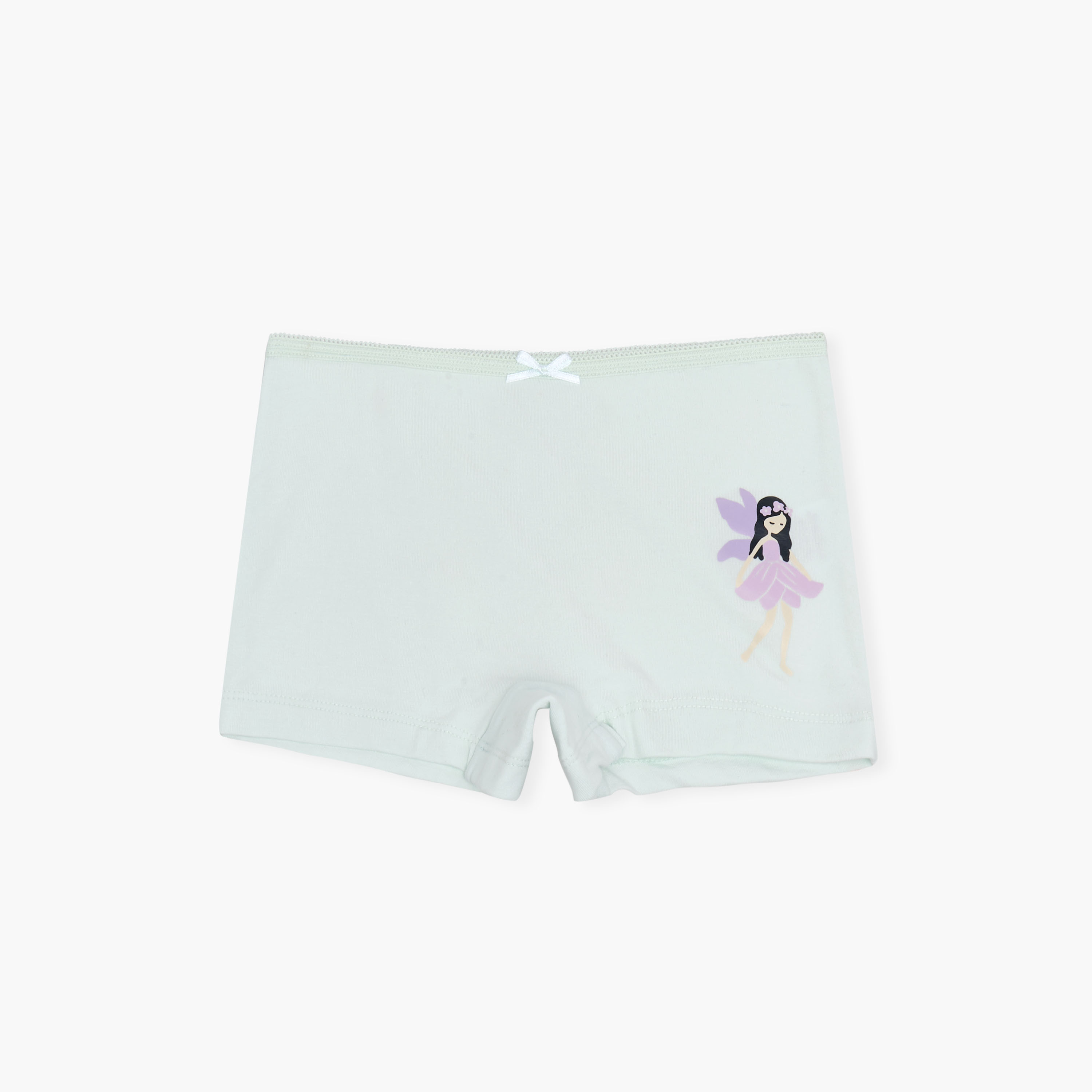 Juniors Printed Briefs with Bow Detail - Set of 5-girls-clothing-innerwear-panties-image-4