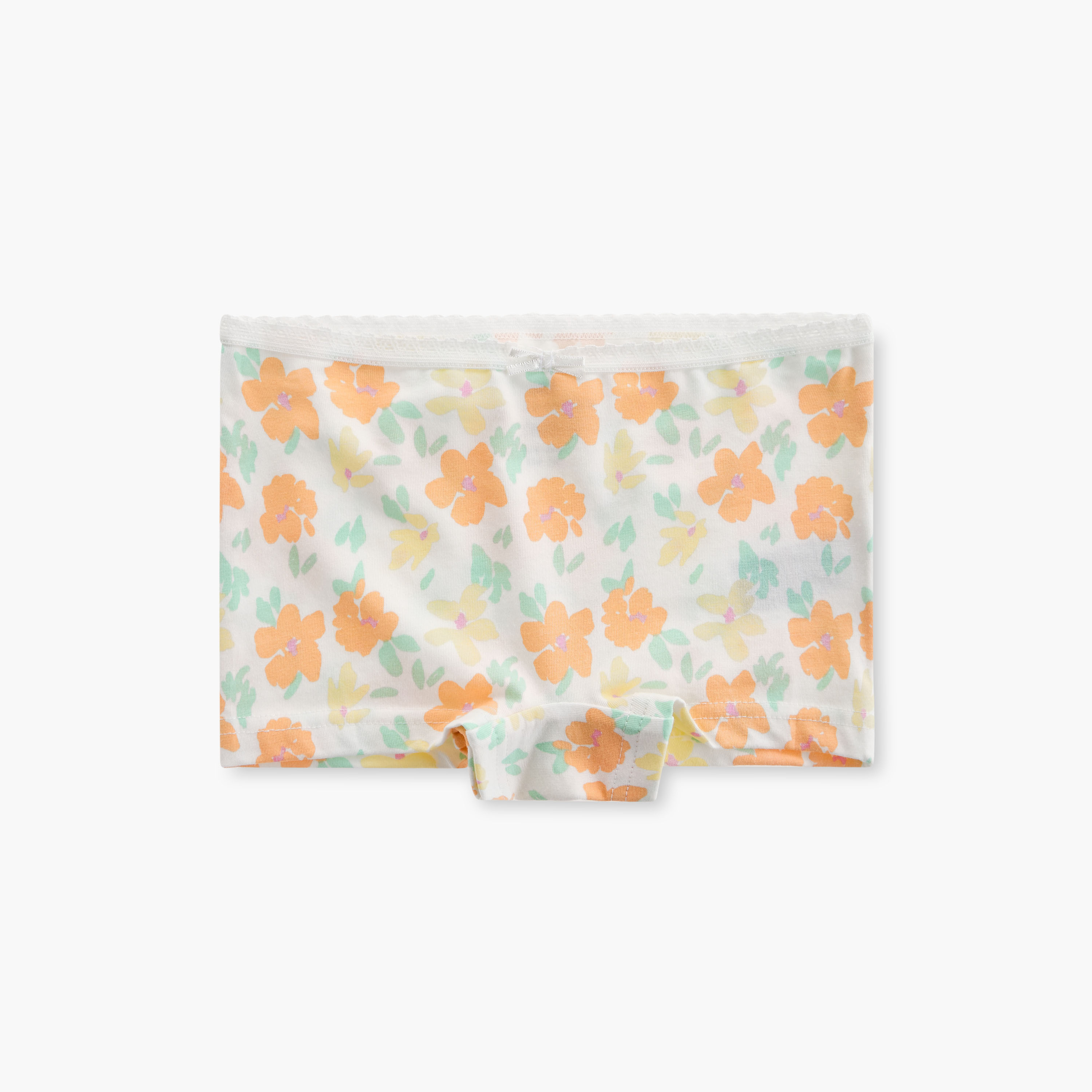 Juniors Printed Boyshorts with Elasticated Waistband - Set of 5-baby-girls-clothing-innerwear-image-4
