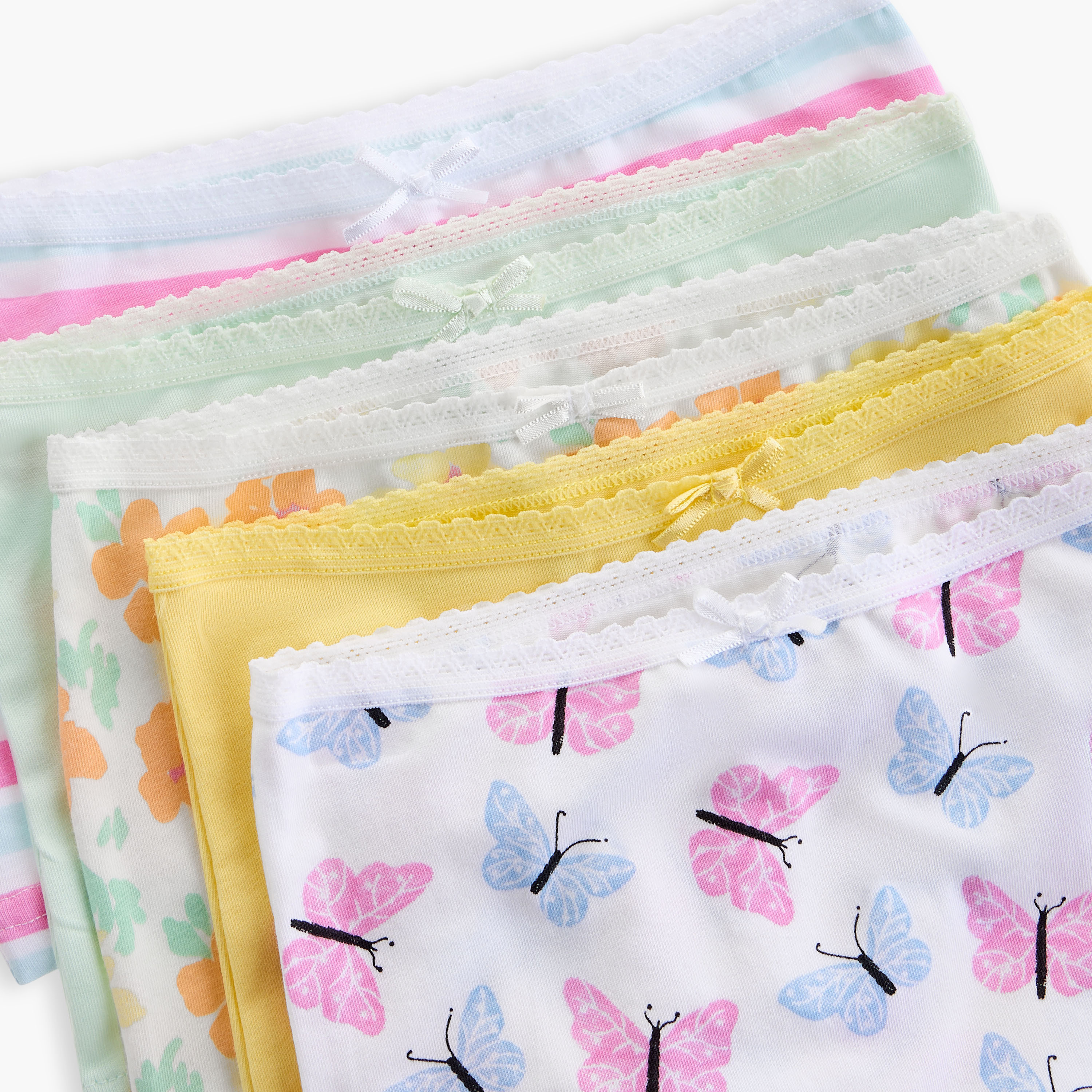 Juniors Printed Boyshorts with Elasticated Waistband - Set of 5-baby-girls-clothing-innerwear-image-7