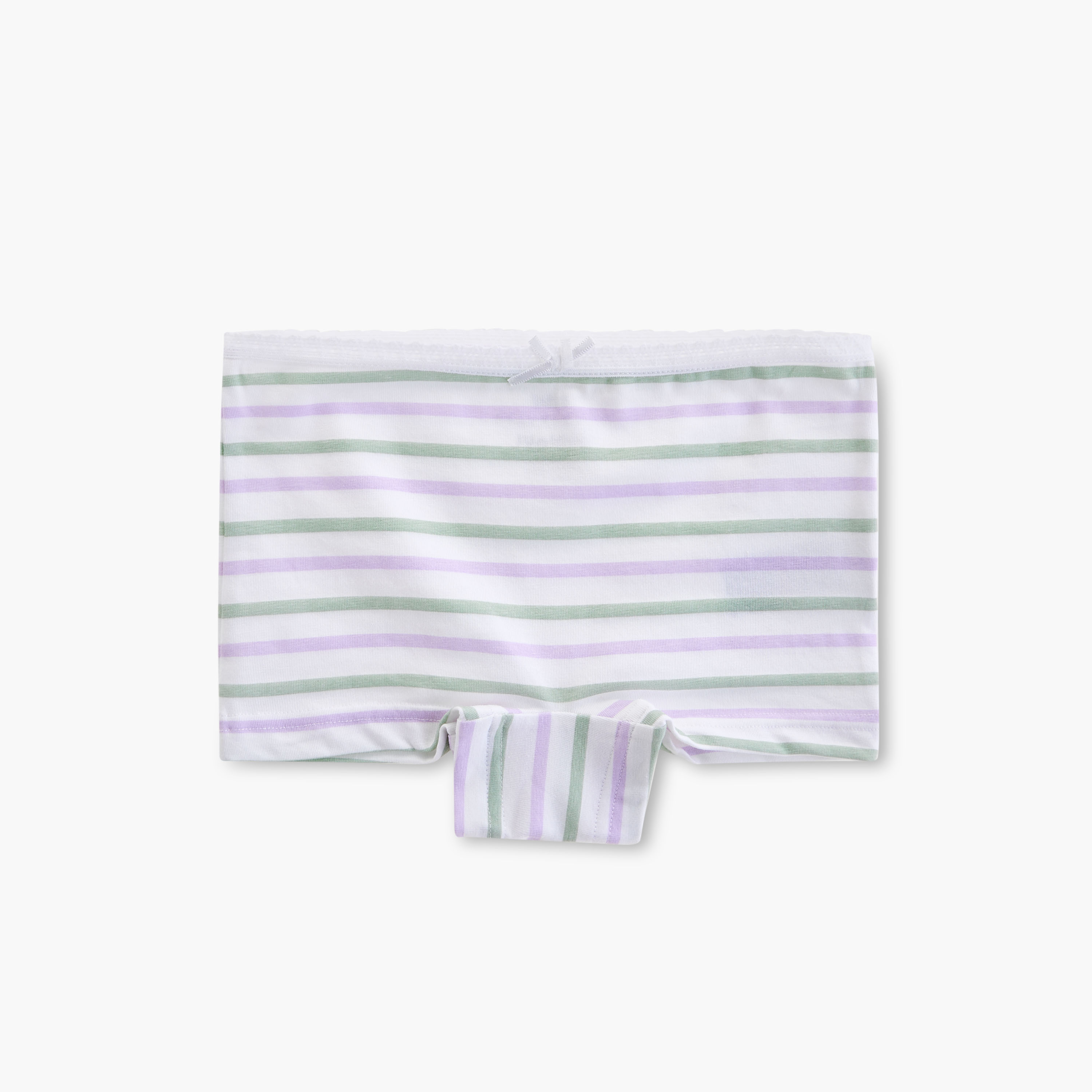 Juniors Printed Boyshorts with Elasticated Waistband - Set of 7-baby-girls-clothing-innerwear-image-4