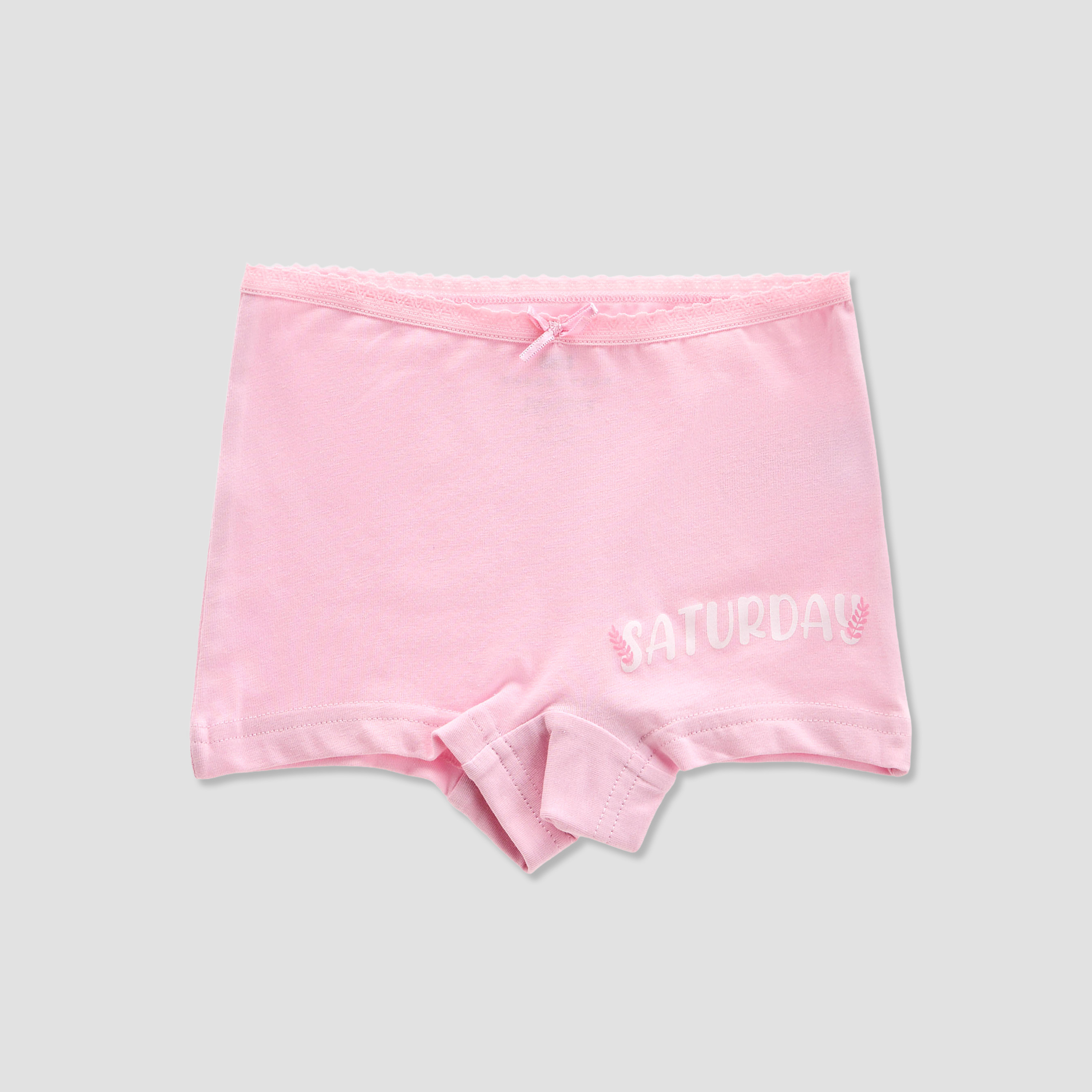 Juniors Lace Trim Boxer Briefs - Set of 7-baby-girls-clothing-innerwear-image-2