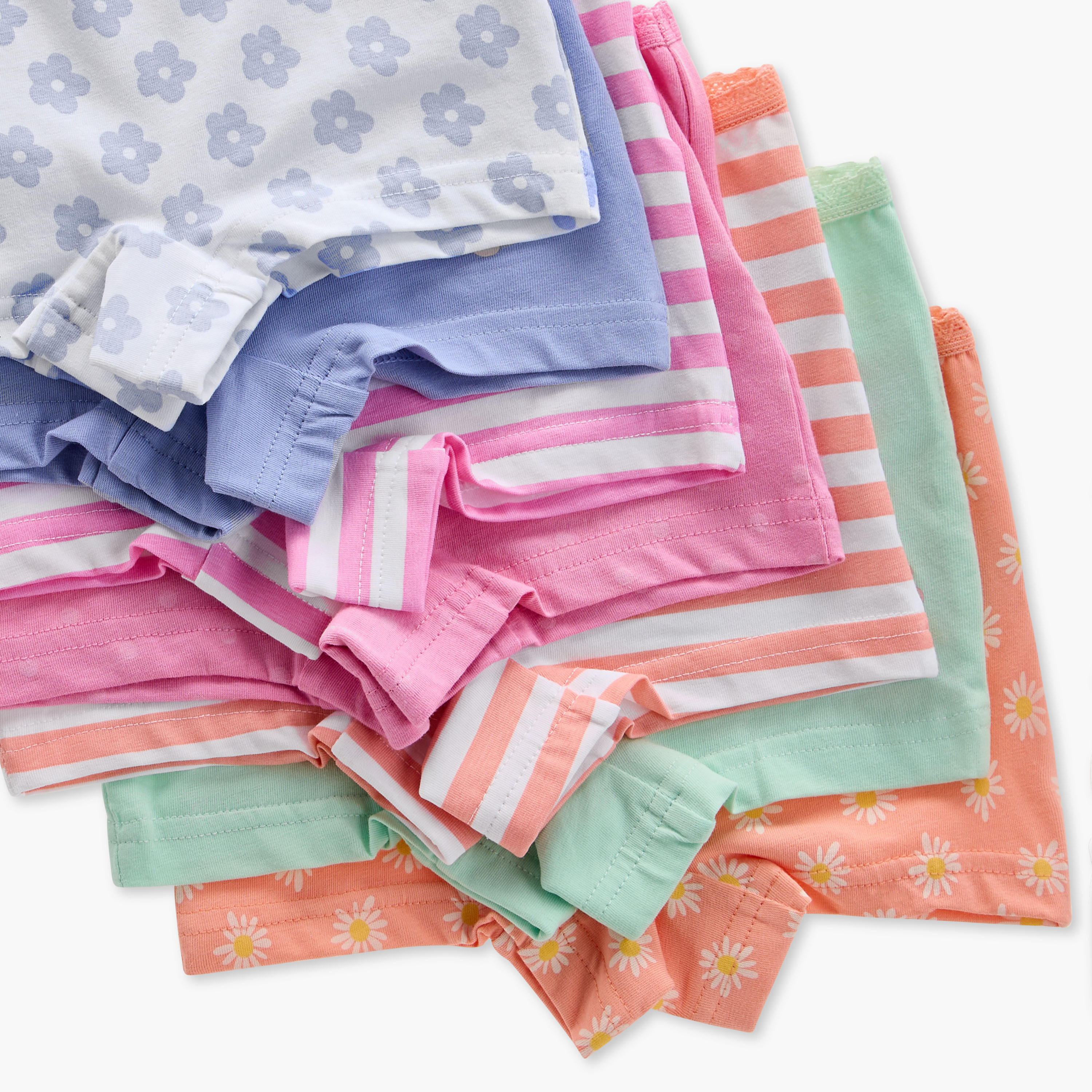 Juniors Printed Boxer Briefs with Elasticated Waistband - Set of 7-baby-girls-clothing-innerwear-image-10