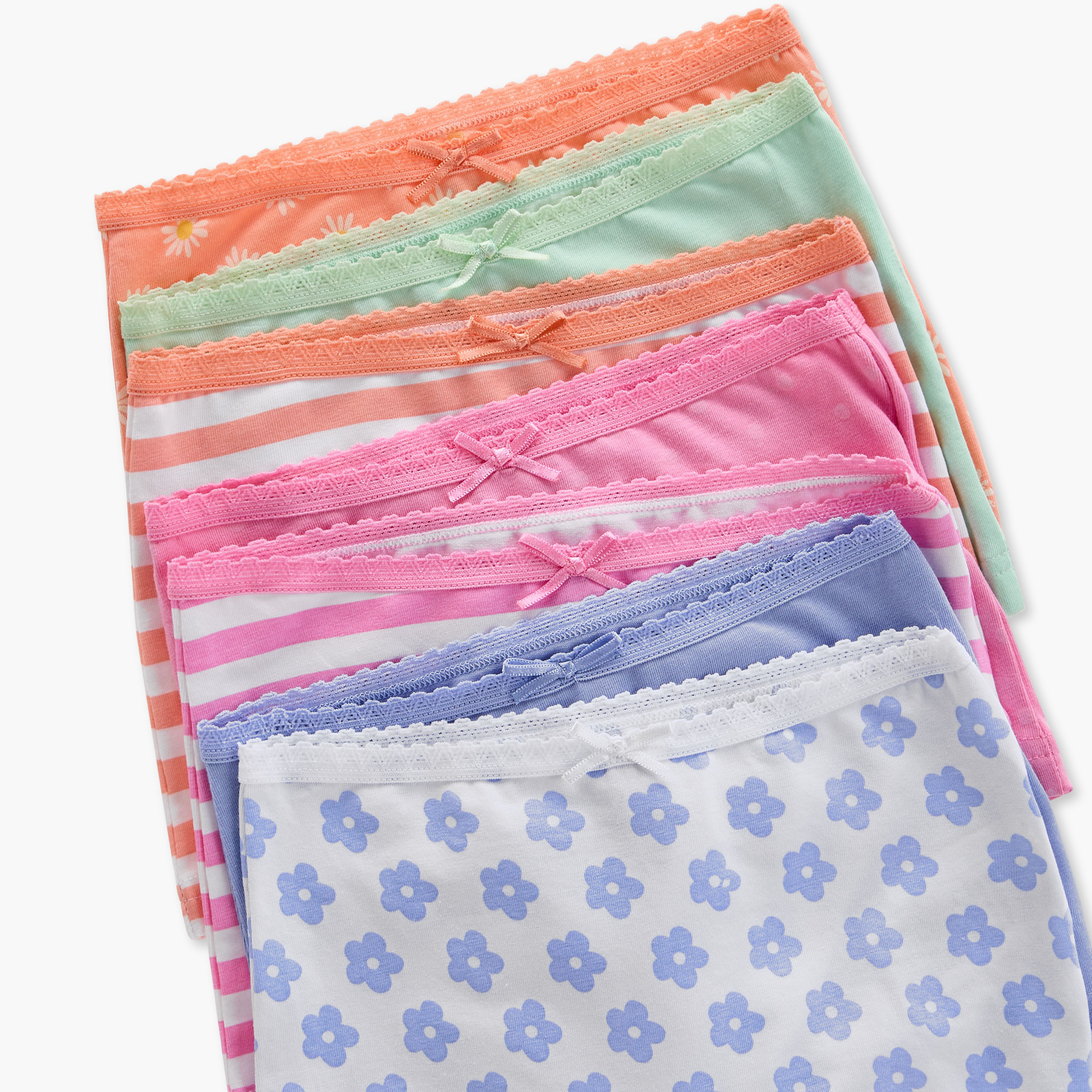 Juniors Printed Boxer Briefs with Elasticated Waistband - Set of 7-baby-girls-clothing-innerwear-image-9
