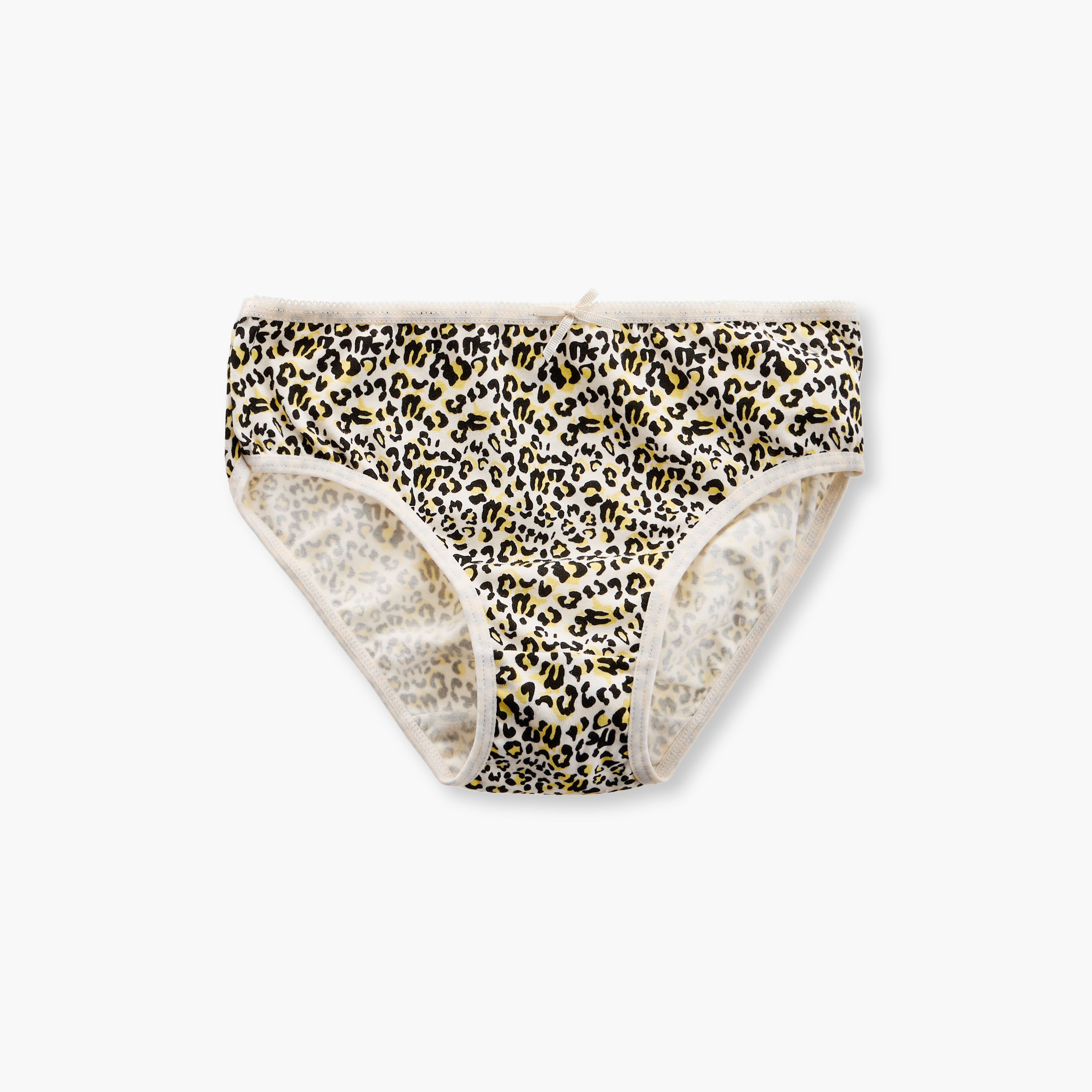 Juniors Printed Briefs with Elasticated Waistband - Set of 5-baby-girls-clothing-innerwear-image-6
