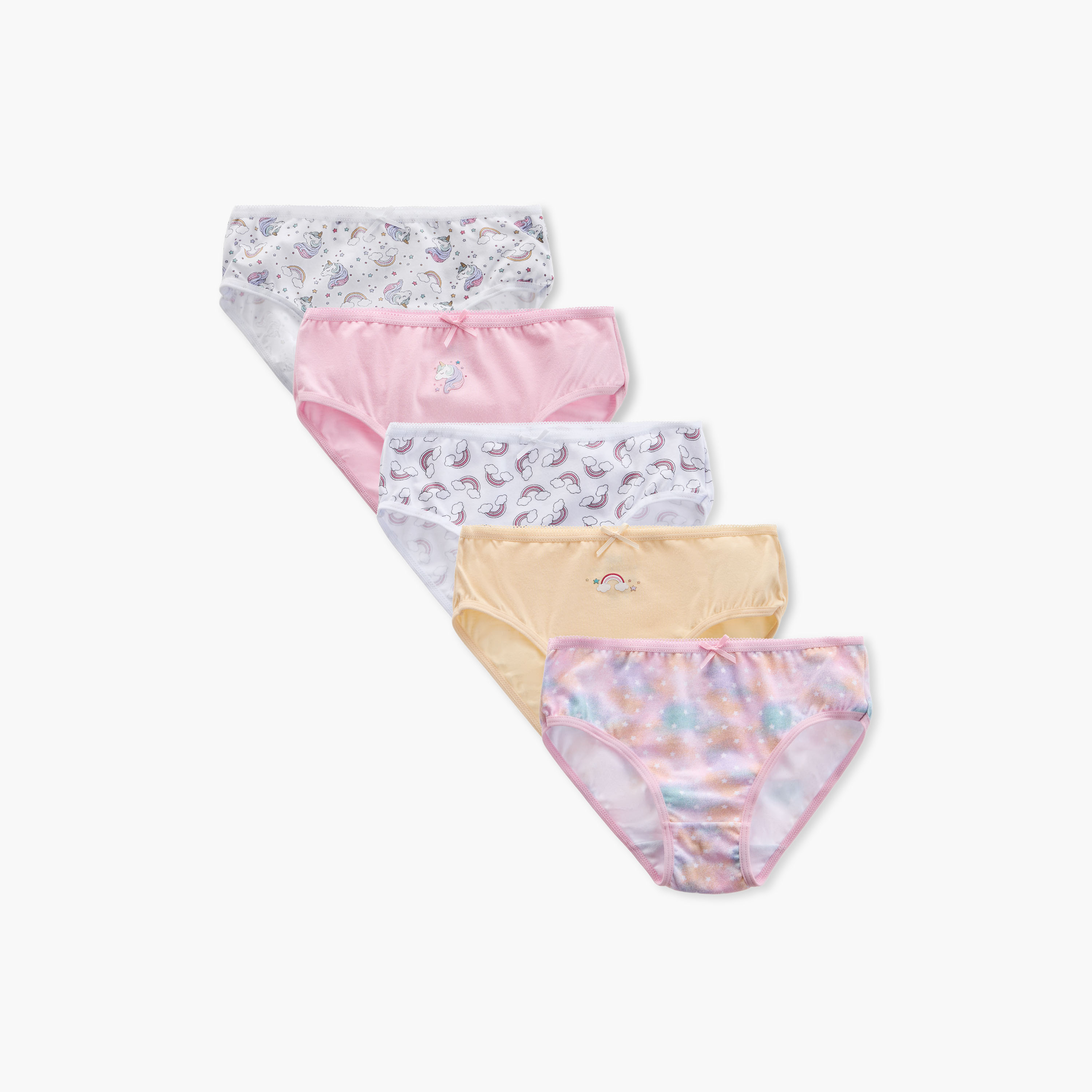 سراويل داخلية بطبعات من جونيورز - طقم 5 قطع-girls-clothing-innerwear-panties-image-1