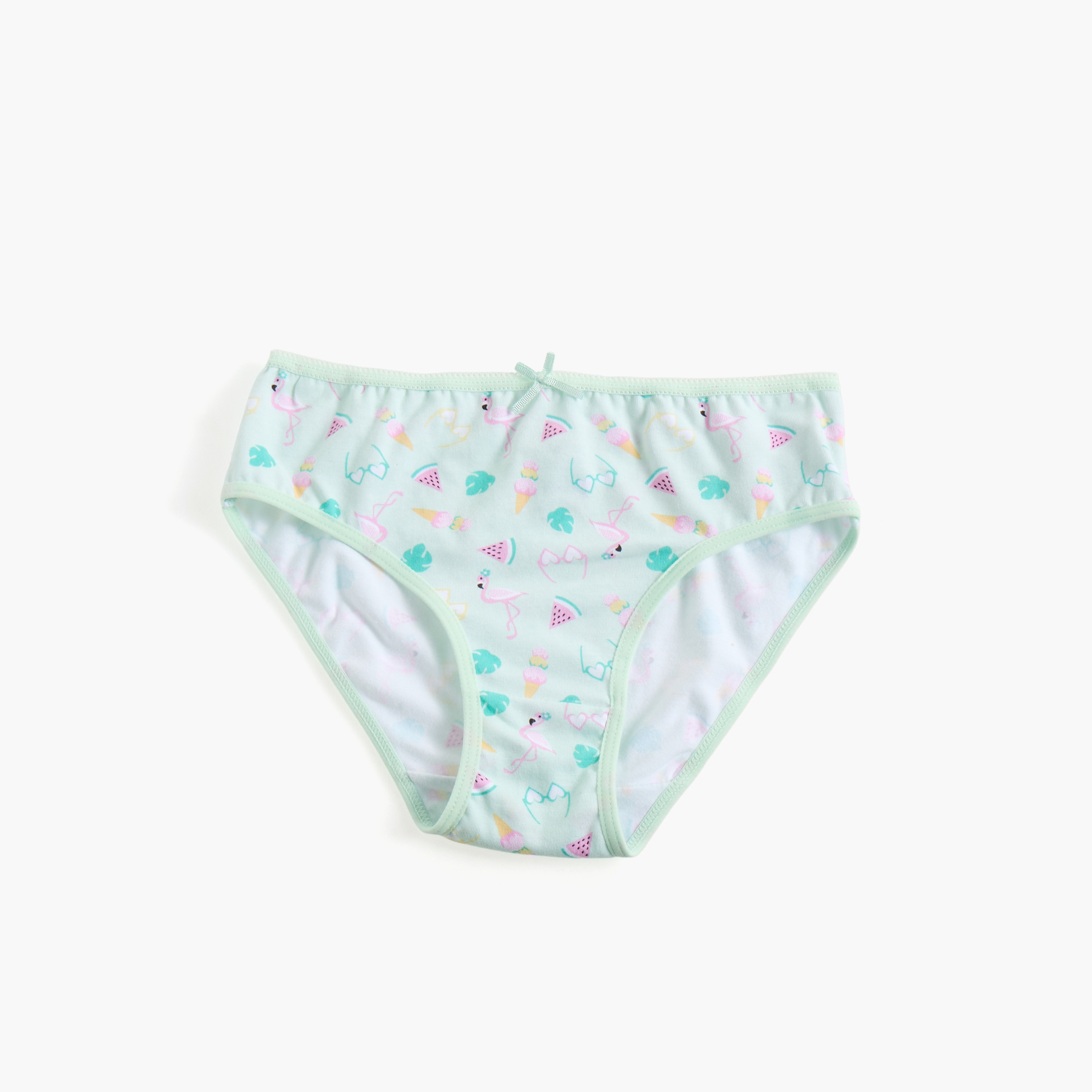 Juniors Printed Briefs with Elasticated Waistband - Set of 5-girls-clothing-innerwear-panties-image-3