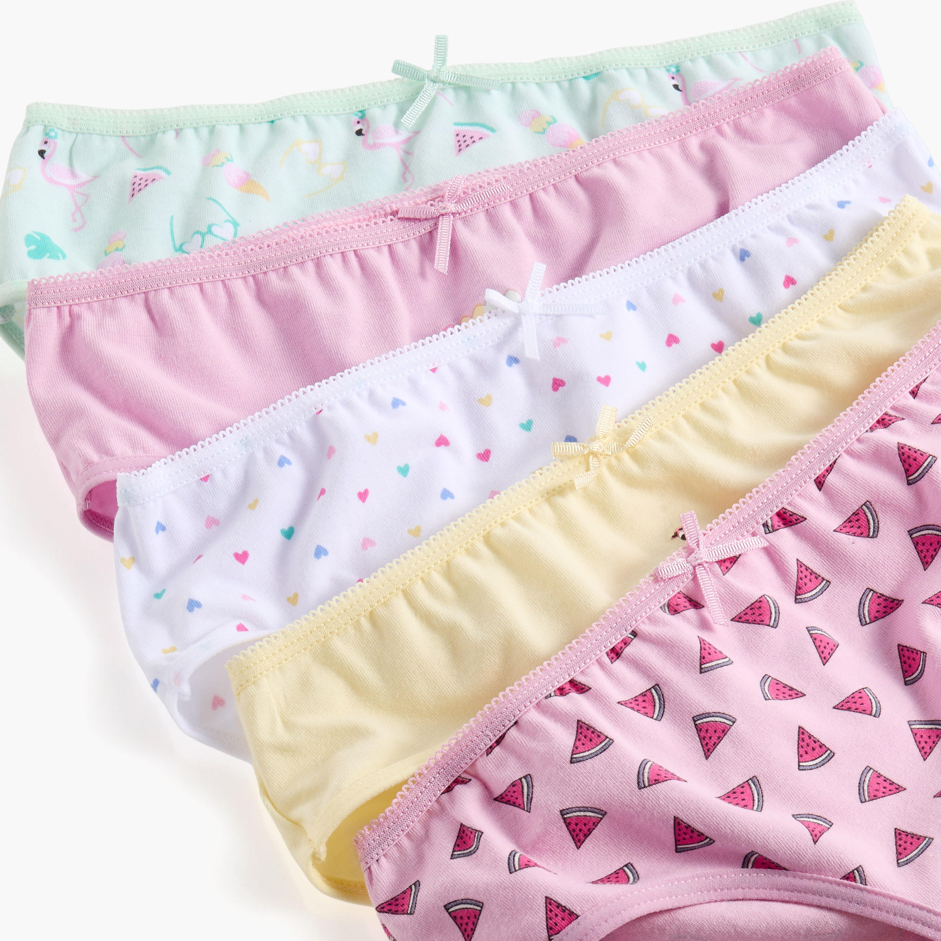 Juniors Printed Briefs with Elasticated Waistband - Set of 5-girls-clothing-innerwear-panties-image-7