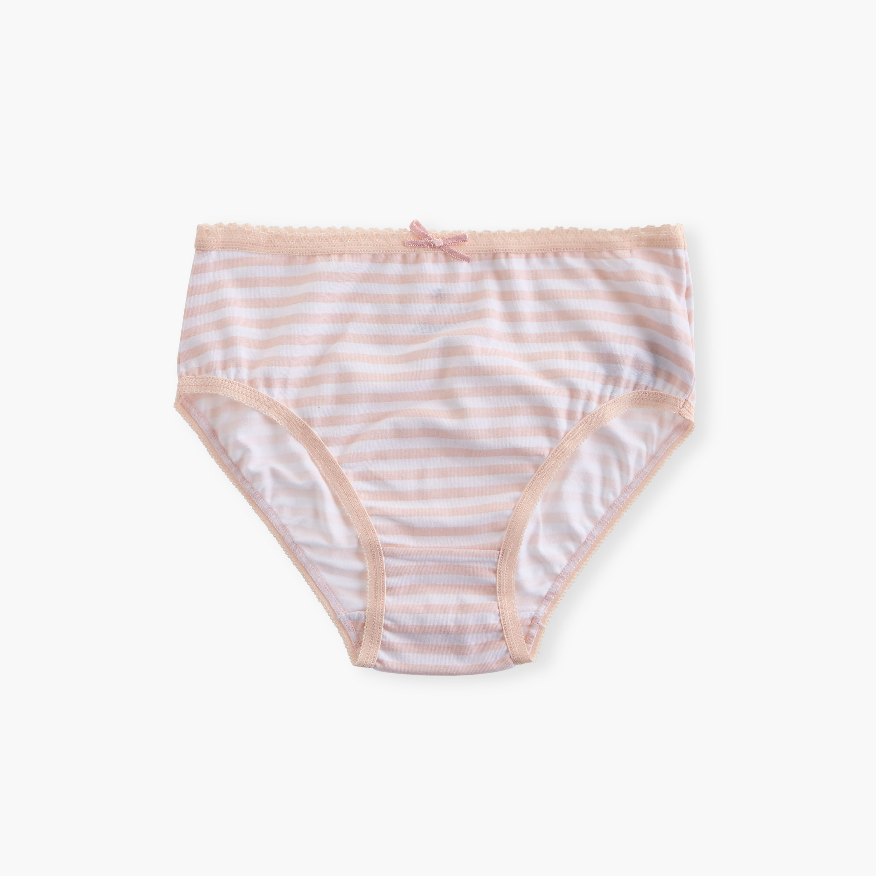 Juniors Printed Briefs with Elasticated Waistband - Set of 7-girls-clothing-innerwear-panties-image-2