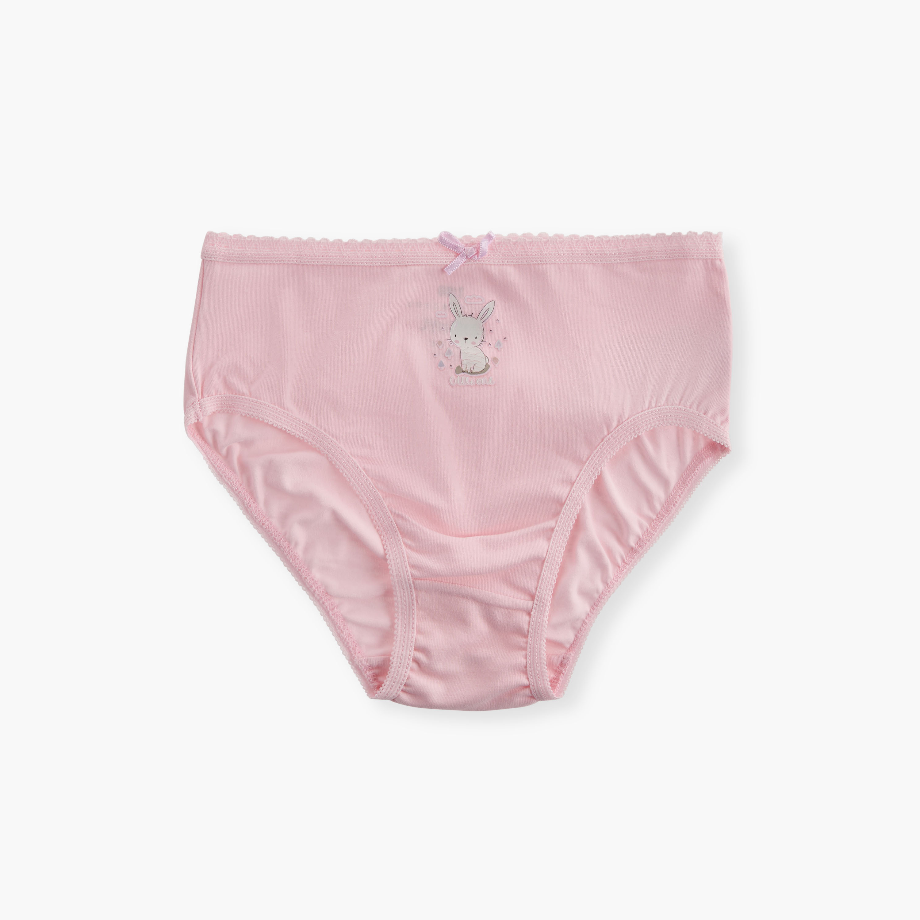 Juniors Printed Briefs with Elasticated Waistband - Set of 7-girls-clothing-innerwear-panties-image-5